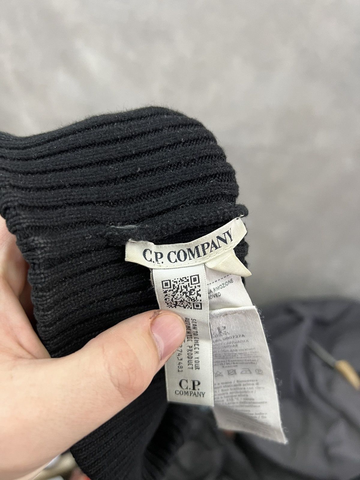 C.P. Company C.P. Company beanie hat wool hat cap C P Company beanie hat Size ONE SIZE - 4 Thumbnail