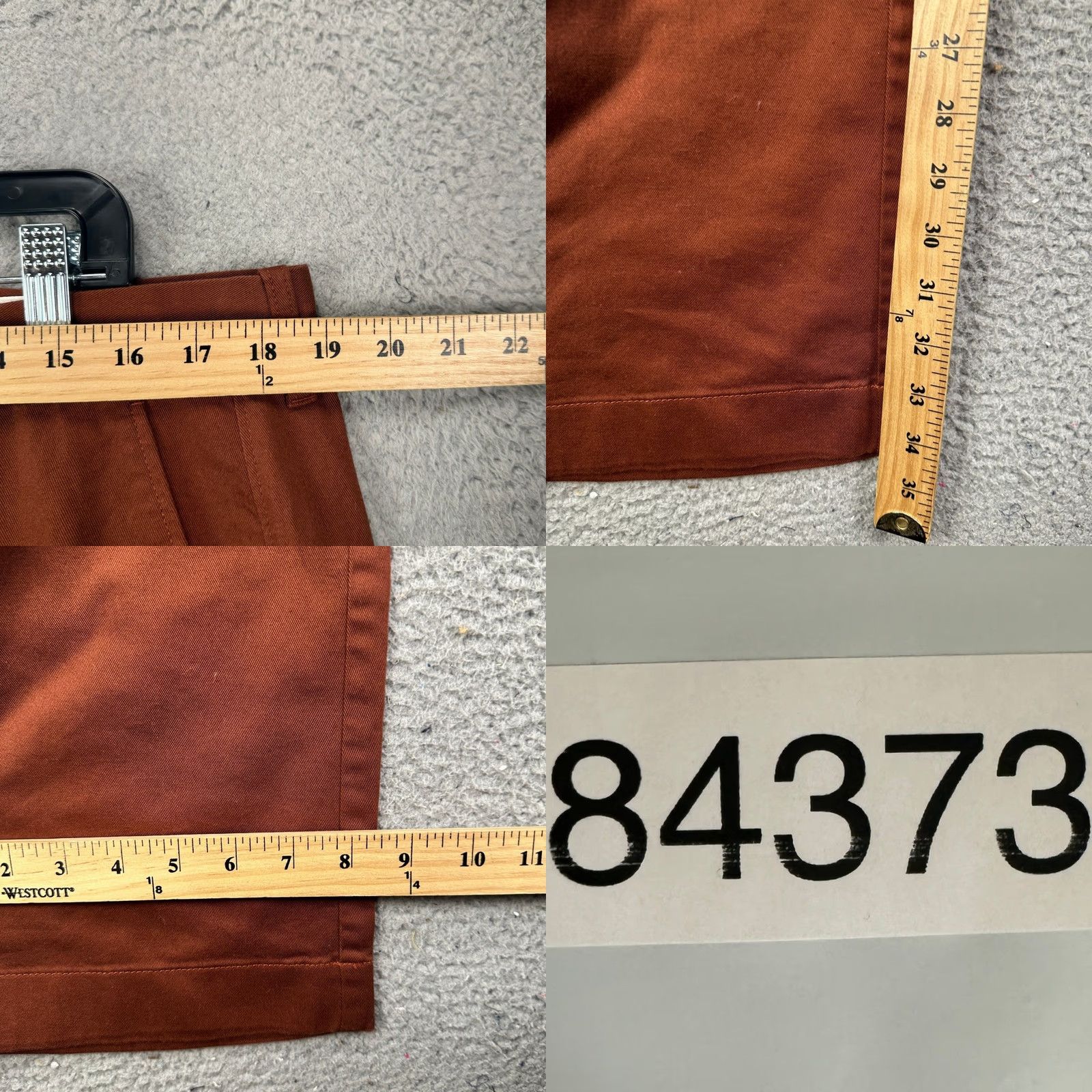 J.Crew J. CREW Chino Pants Men 36 Straight Fit Rust Brown Chinos Casual Workwear Pants Stretch Size US 36 / EU 52 - 8 Thumbnail