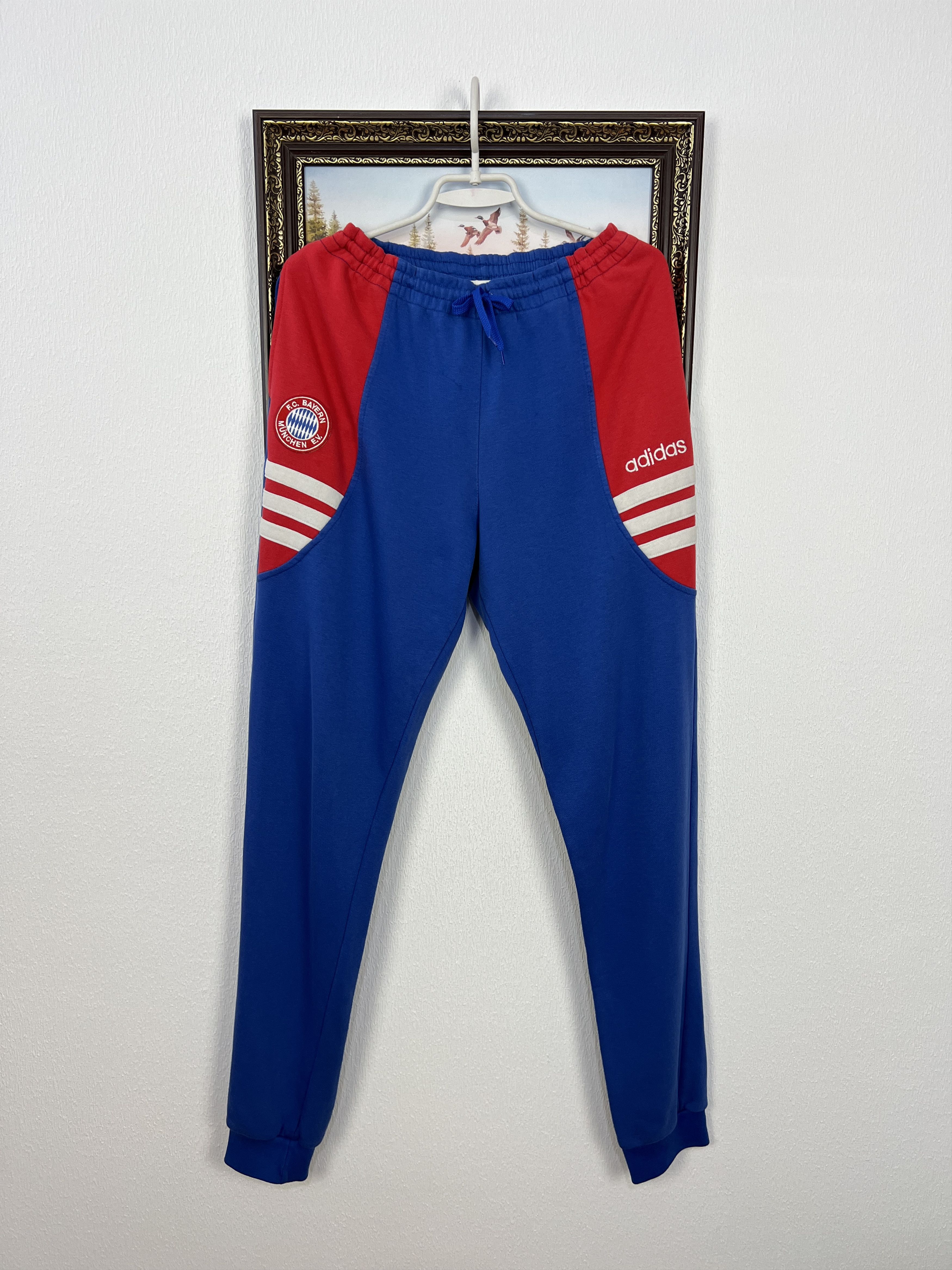 Adidas Vintage 90's Adidas Bayern Munich Football Pants Soccer L Size US 34 / EU 50 - 1 Thumbnail