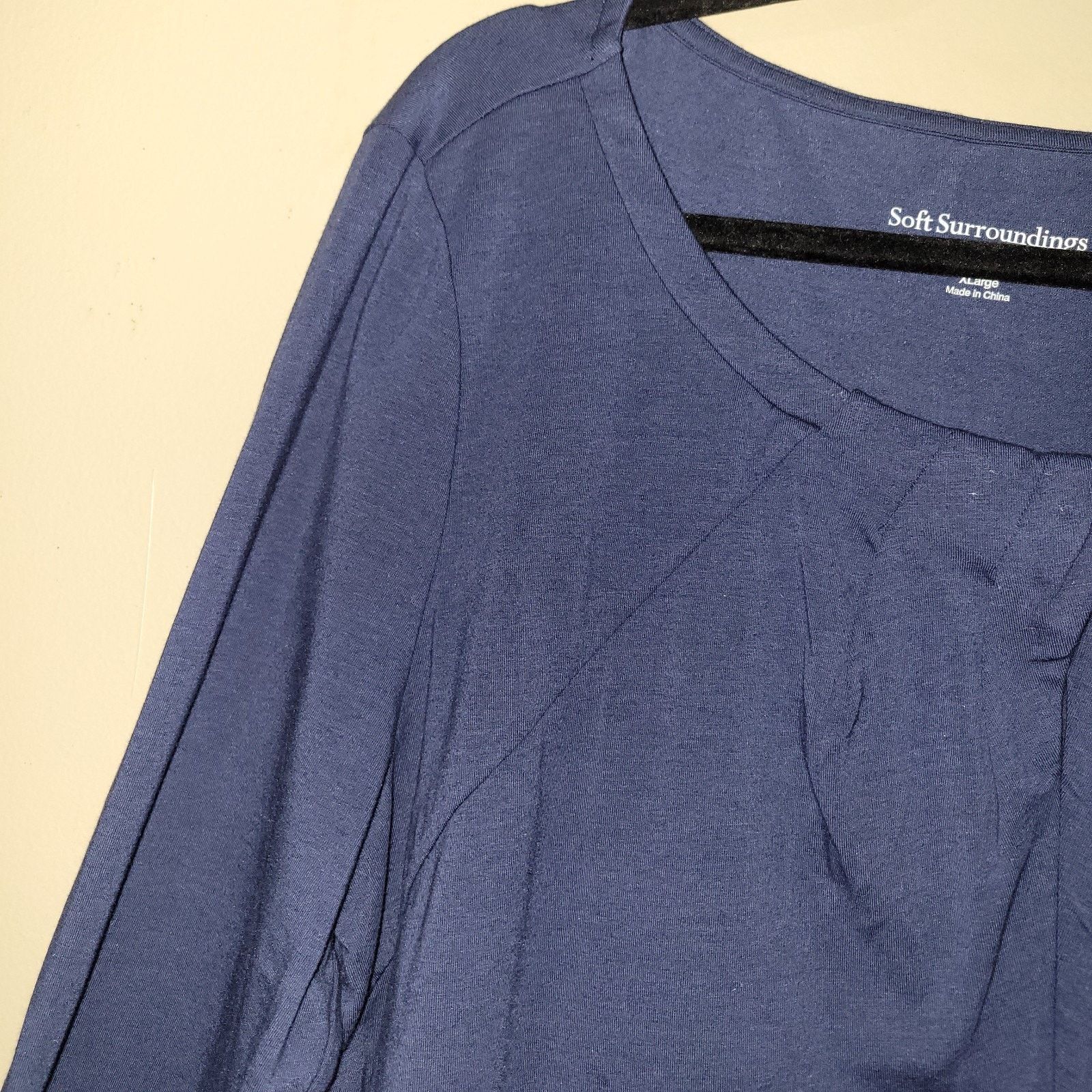 & Other Stories Soft Surroundings Blue Milani Top Long Sleeves Modal Sz 1 X Size XL / US 12-14 / IT 48-50 - 3 Thumbnail