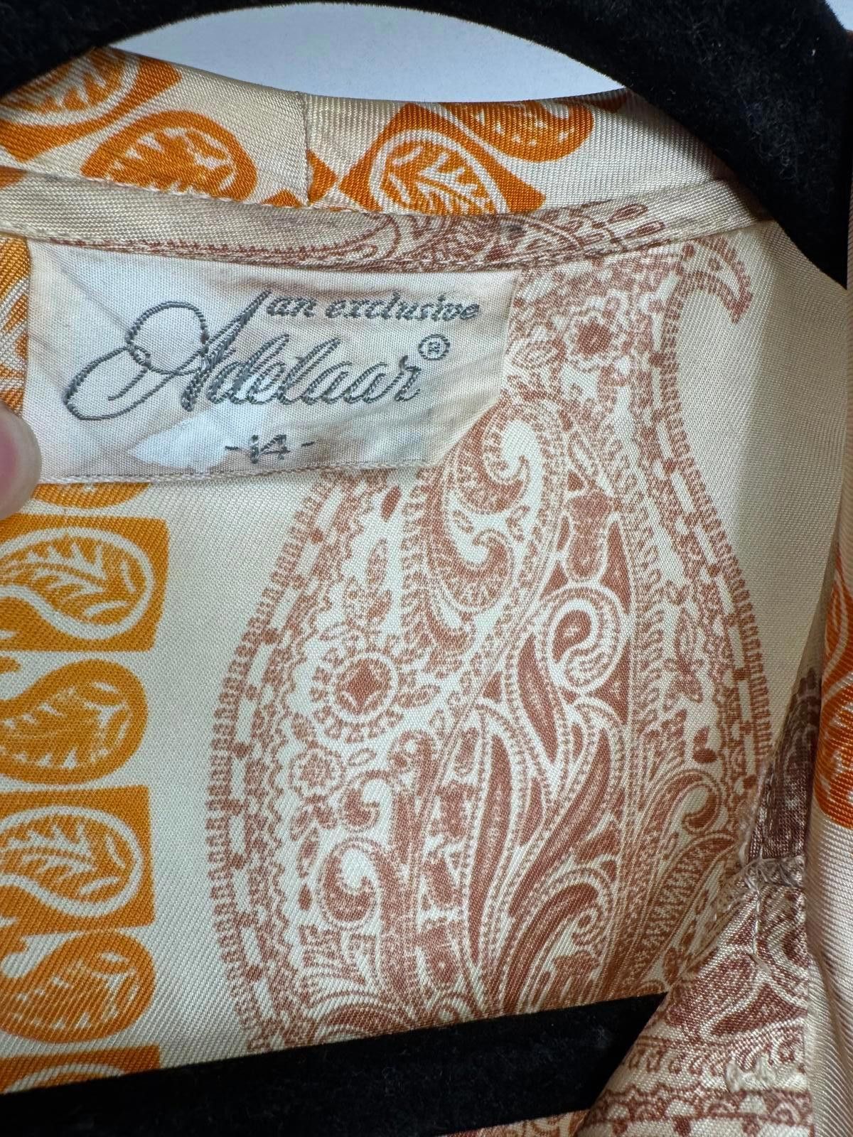 Designer Adelacar Vintage Paisley Bow Blouse Size ONE SIZE - 4 Thumbnail