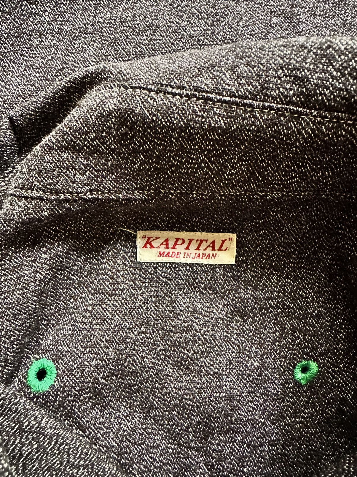 Kapital KAPITAL 2-Tone Bone Patch Ventilator Work Shirt Size US XL / EU 56 / 4 - 3 Thumbnail