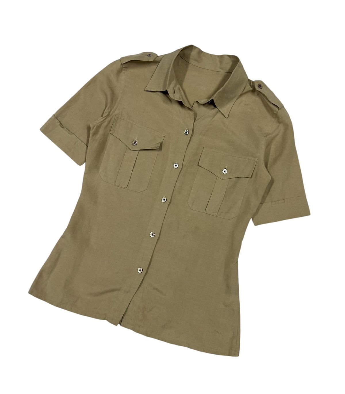Margaret Howell × Vintage Margaret Howell England Southeastern Tan Uniform Shirt Size XS / US 0-2 / IT 36-38 - 6 Thumbnail