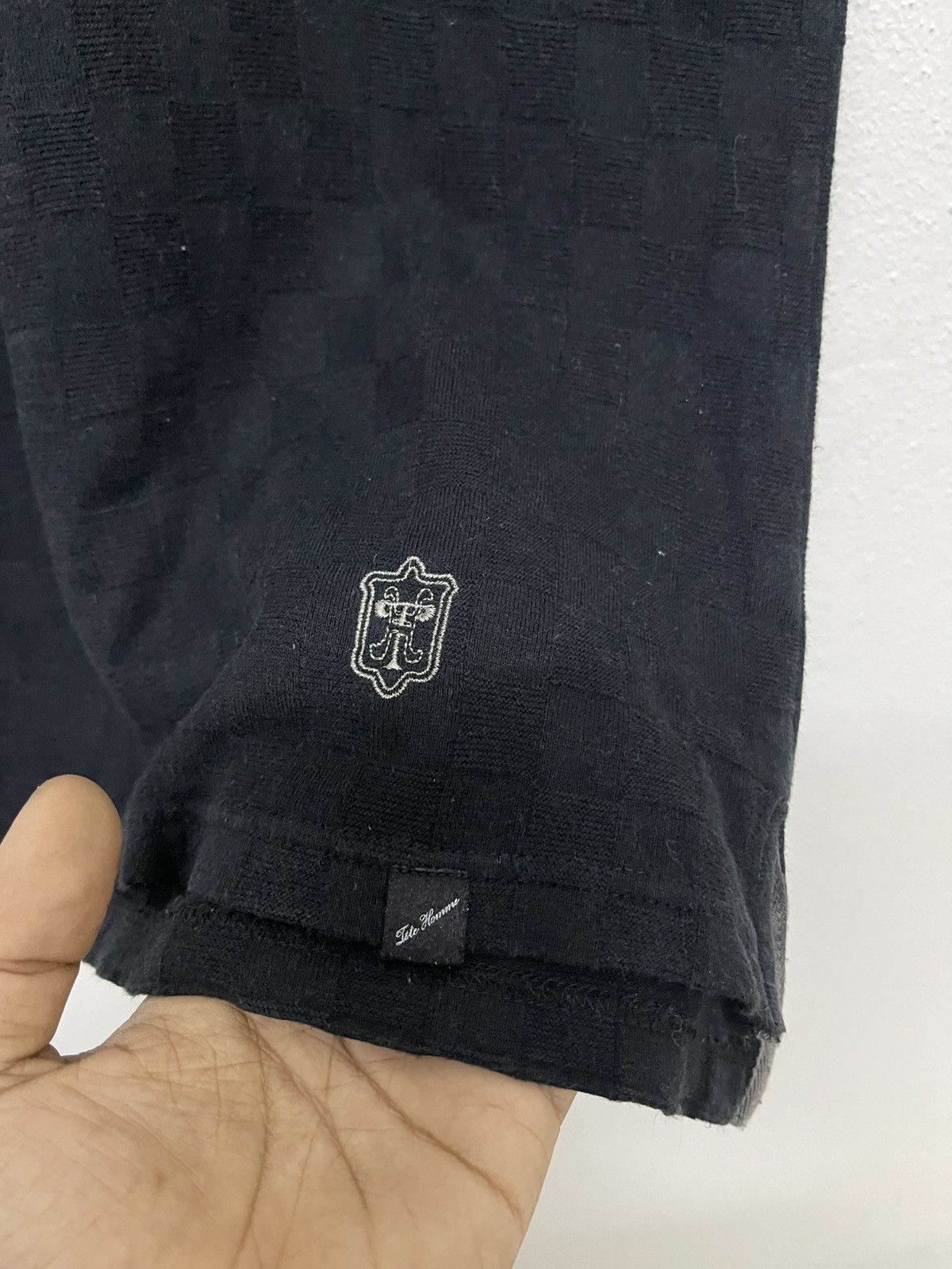 Issey Miyake 90s ISSEY MIYAKE TETE HOMME V NECK BRICK TSHIRT Size US S / EU 44-46 / 1 - 5 Thumbnail