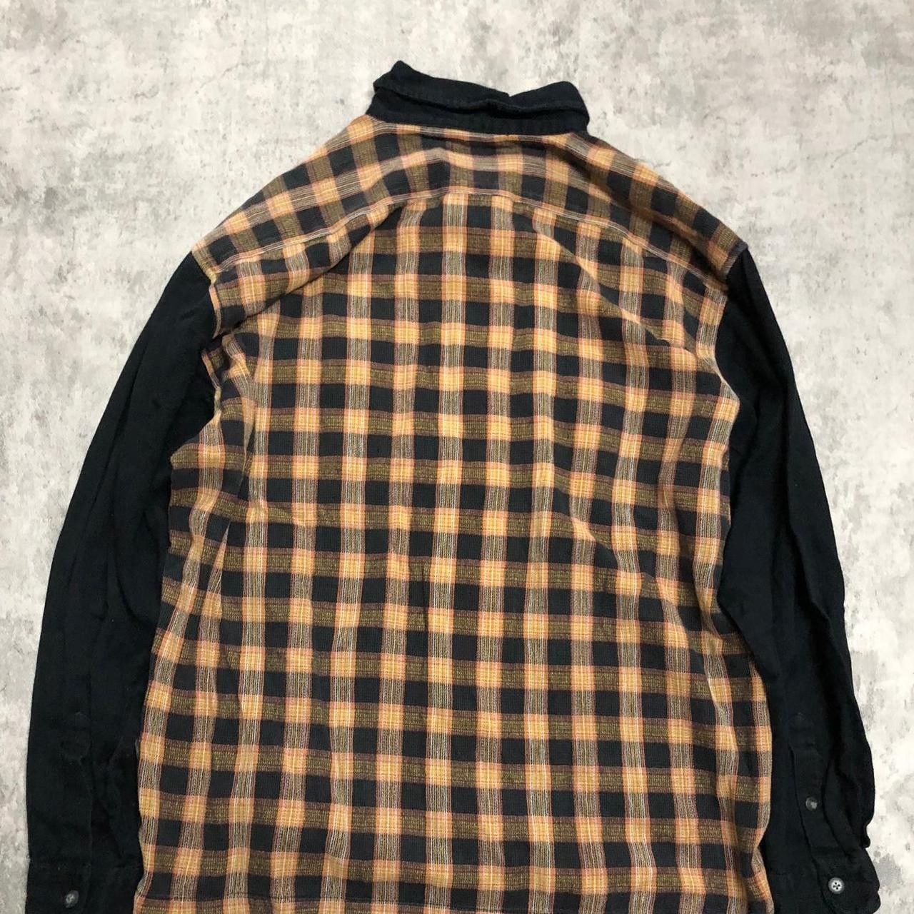 Other Smart & Mart black & orange plaid flannel jacket Size US L / EU 52-54 / 3 - 4 Thumbnail