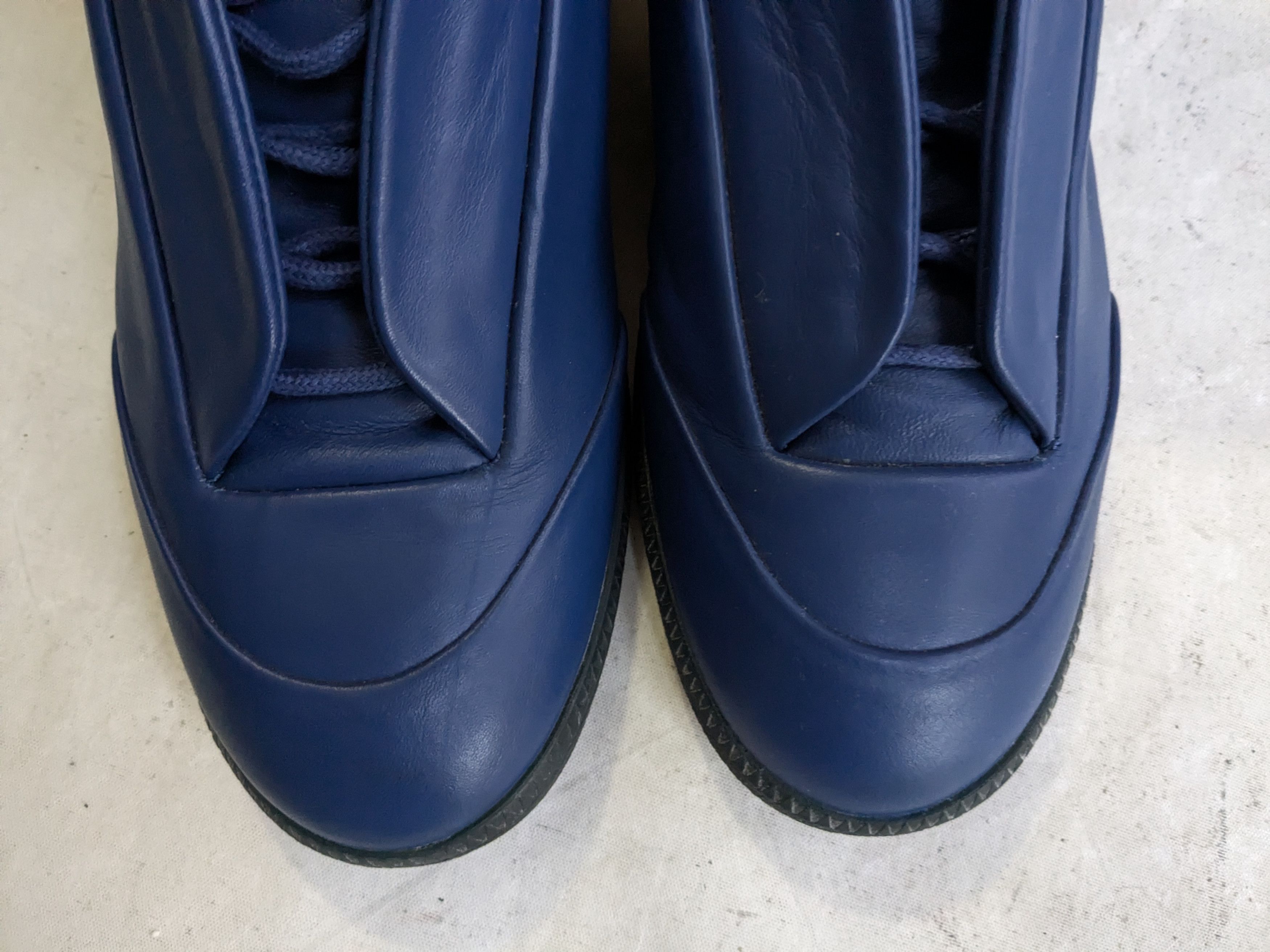 Maison Margiela Maison Margiela Future Blue 8 41 High Tops Leather Size US 8 / EU 41 - 5 Thumbnail