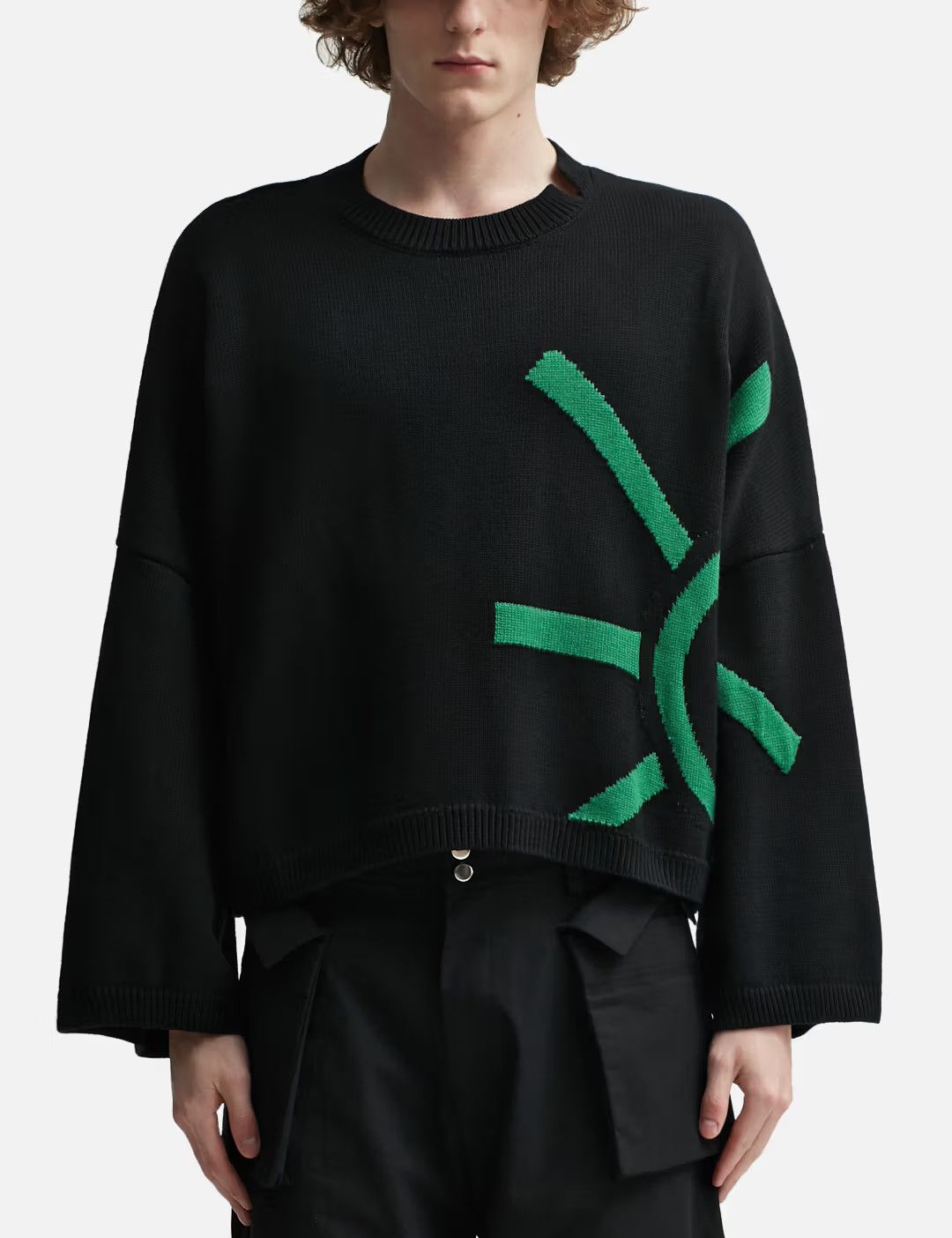 SPENCER BADU SPENCER BADU Oversized Boxy Knit Sweater - L Size US L / EU 52-54 / 3 - 7 Thumbnail