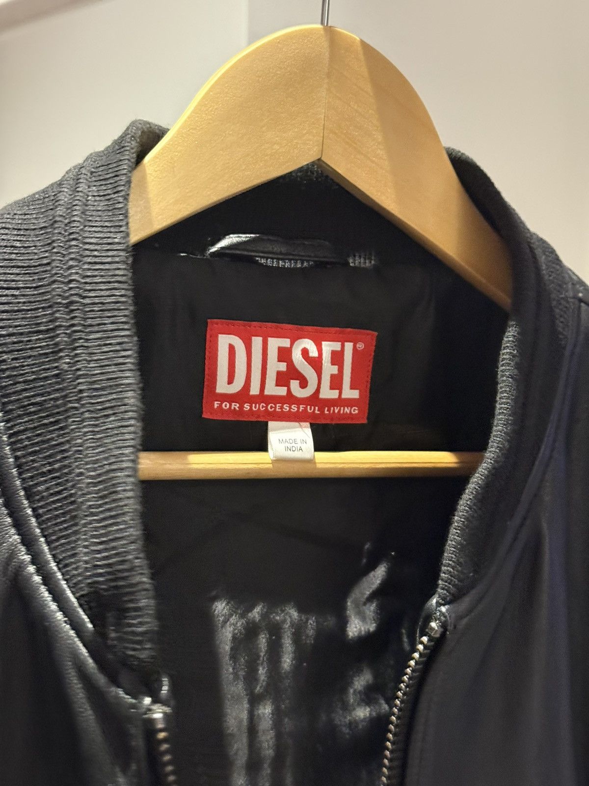 Diesel Deisel L-Khat Leather Bomber Size US XL / EU 56 / 4 - 4 Thumbnail