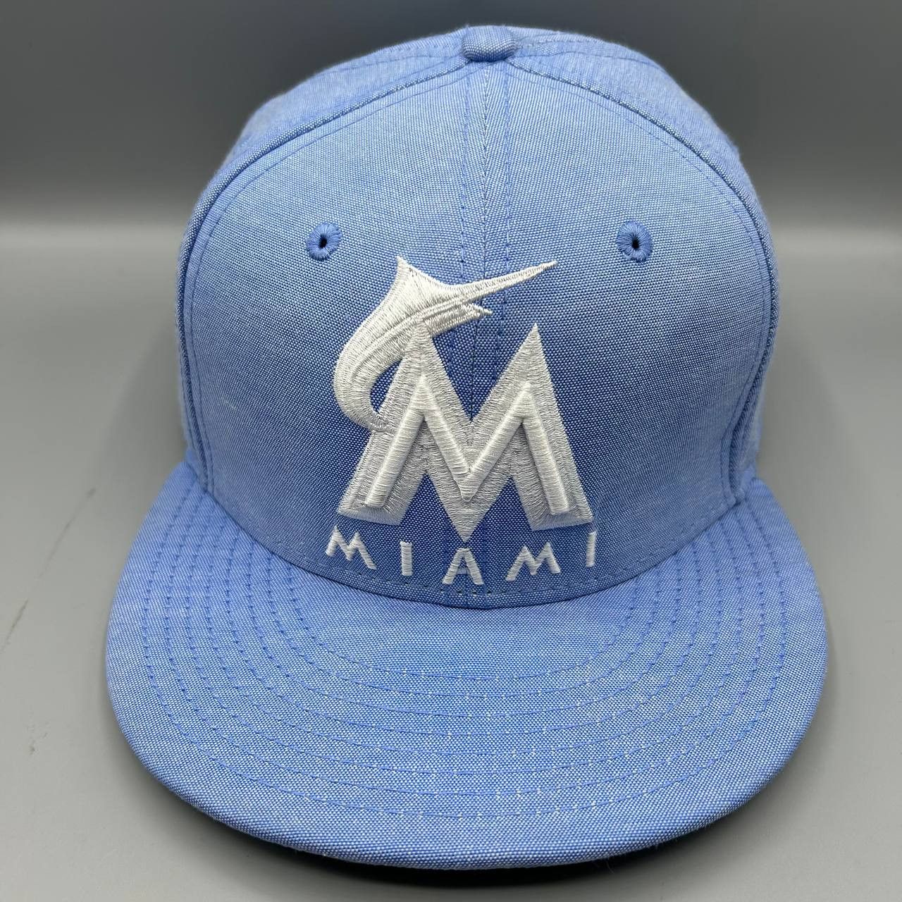 New Era Miami Marlins Hat Men 7 5/8 MLB 59Fifty New Era Fitted Cap Size ONE SIZE - 1 Thumbnail