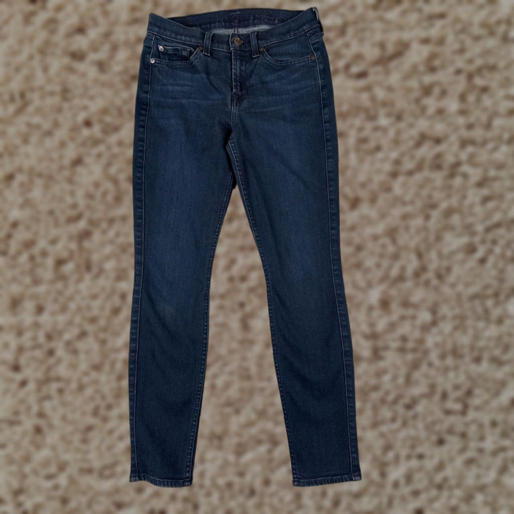 7 For All Mankind 7 For All Mankind Jeans Womens 26 Blue Denim Ankle Gwenevere Tapered 26x27 Size 26" / US 2 / IT 38 - 1 Thumbnail