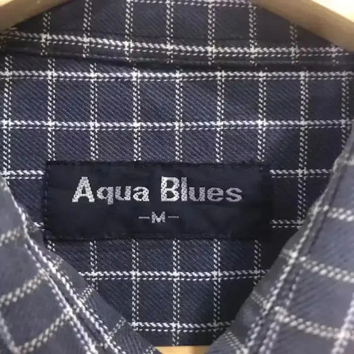 Flannel Aqua Blues Plaid Tartan Flannel Shirt Size US M / EU 48-50 / 2 - 7 Thumbnail