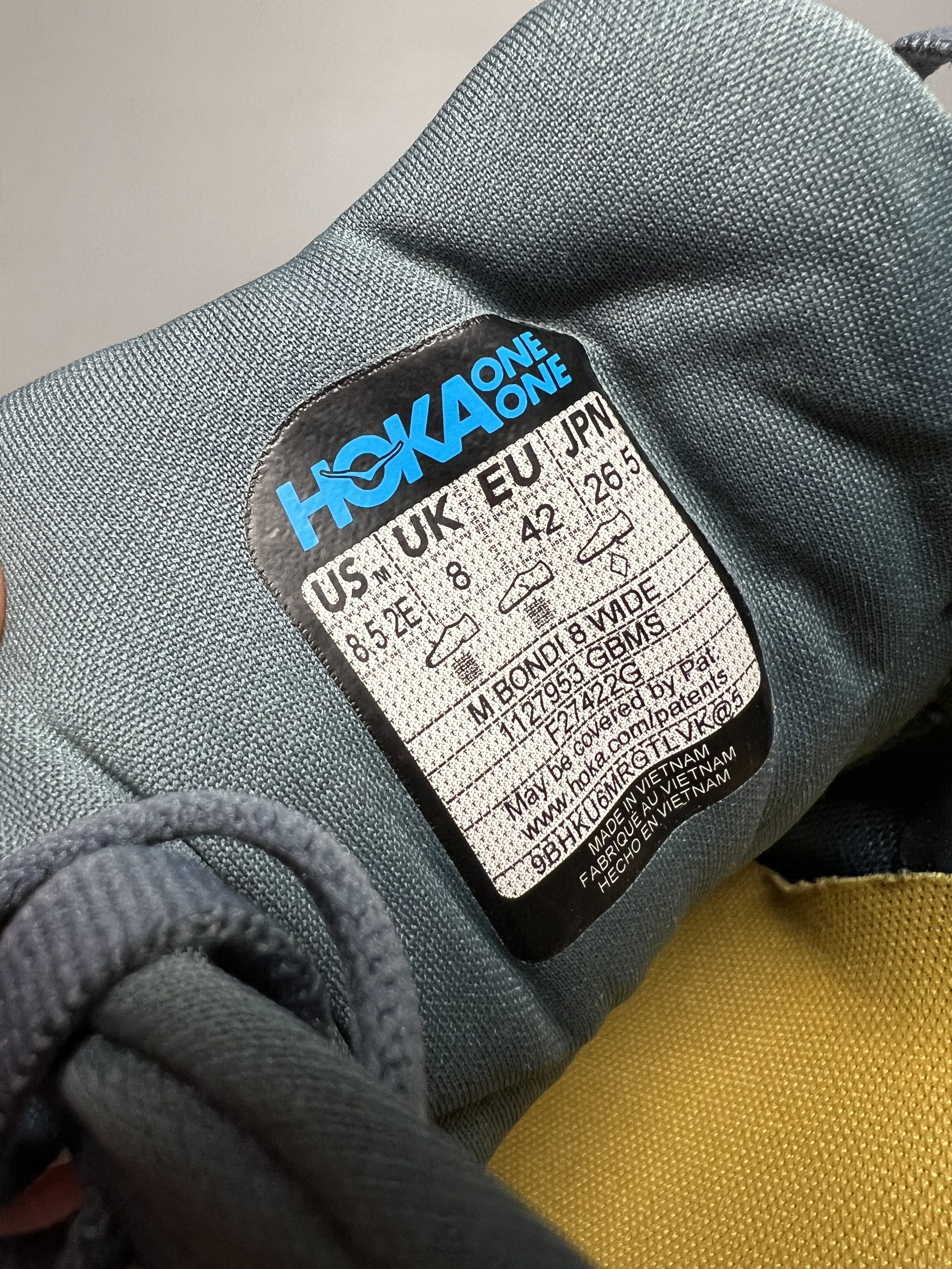 Hoka 8.5 EE Hoka One One Bondi 8 Wide Running Shoes Gym Walking Size US 8.5 / EU 41-42 - 19 Thumbnail