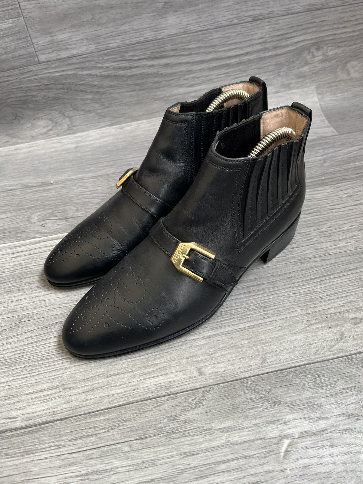 Gucci Gucci brouges leather chelsea ankle boots Size US 6 / IT 36 - 1 Thumbnail