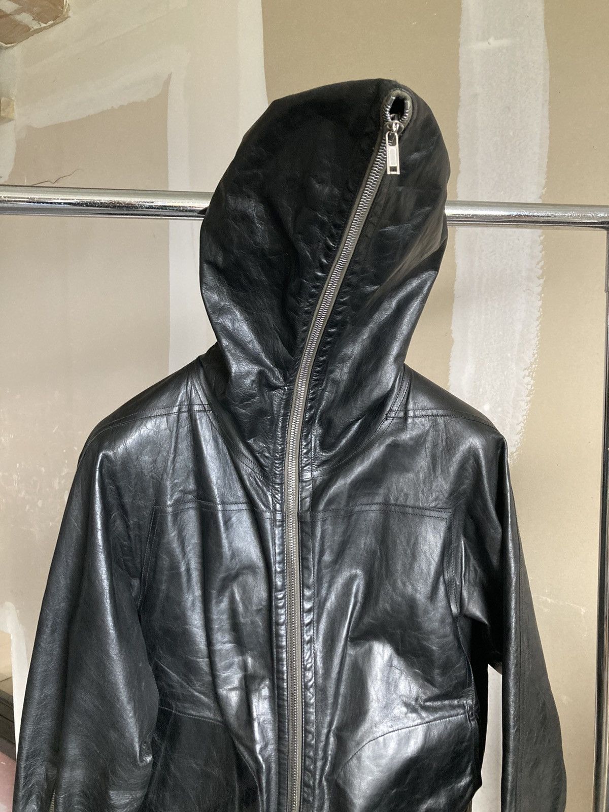 Rick Owens Rick Owens leather jacket with integrated gl Size US M / EU 48-50 / 2 - 7 Thumbnail