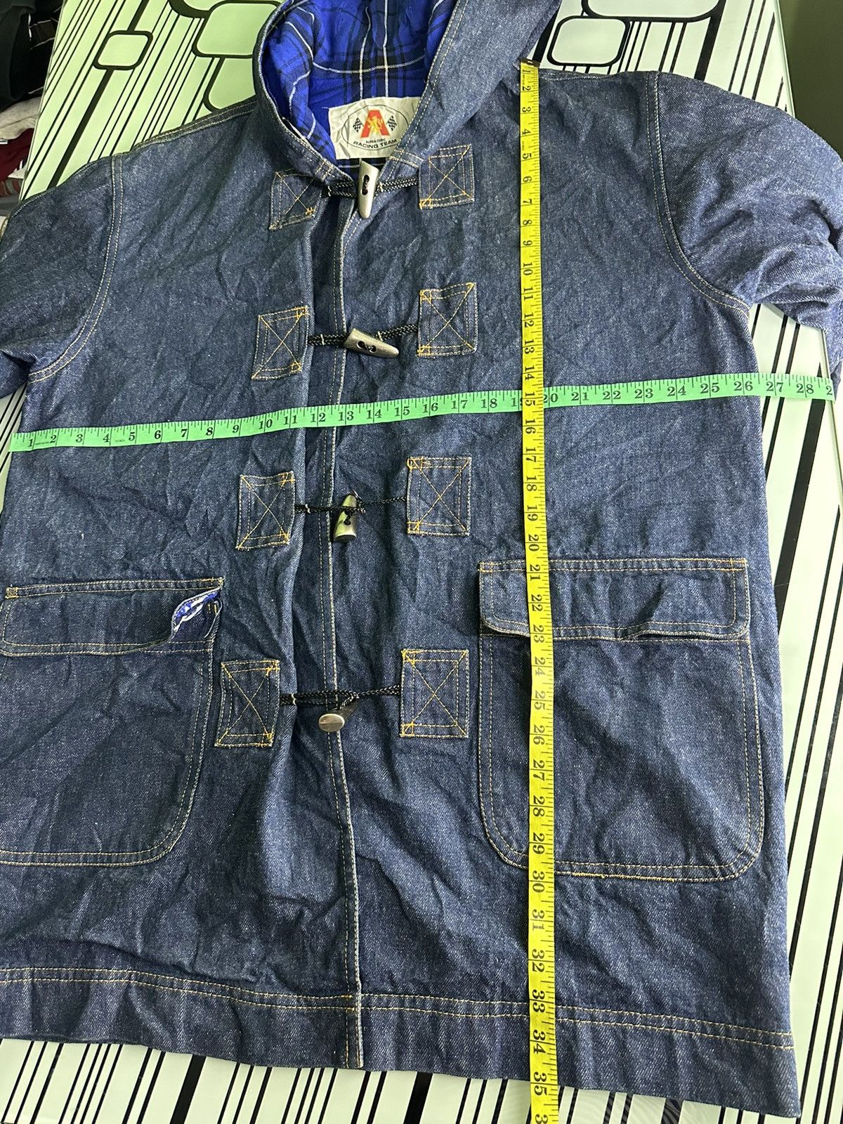 Fox Racing Vintage Alpha Cubic Racing Team Long Denim Jacket Size US XL / EU 56 / 4 - 20 Thumbnail