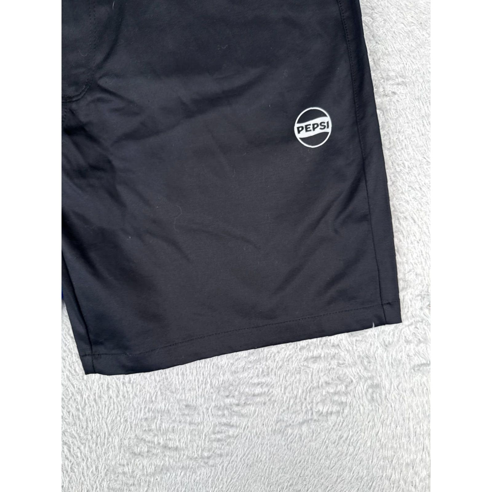 Vintage Pepsi PM-SHORT Workwear Shorts Adult 38 Men Black Cotton 10 Ins Blue Stripe Size US 38 / EU 54 - 2 Thumbnail