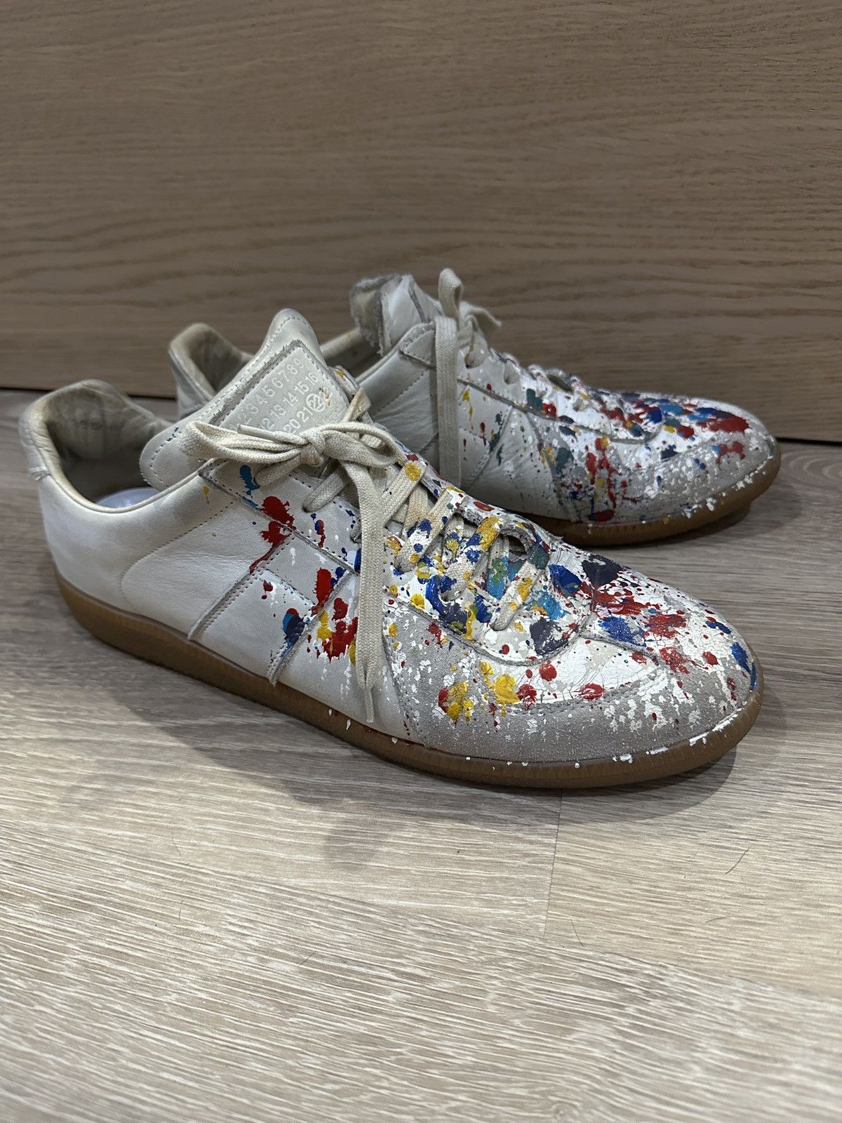 Maison Margiela Maison Margiela 2012 Paint Splatter Replica GATs Size US 9.5 / EU 42-43 - 5 Thumbnail