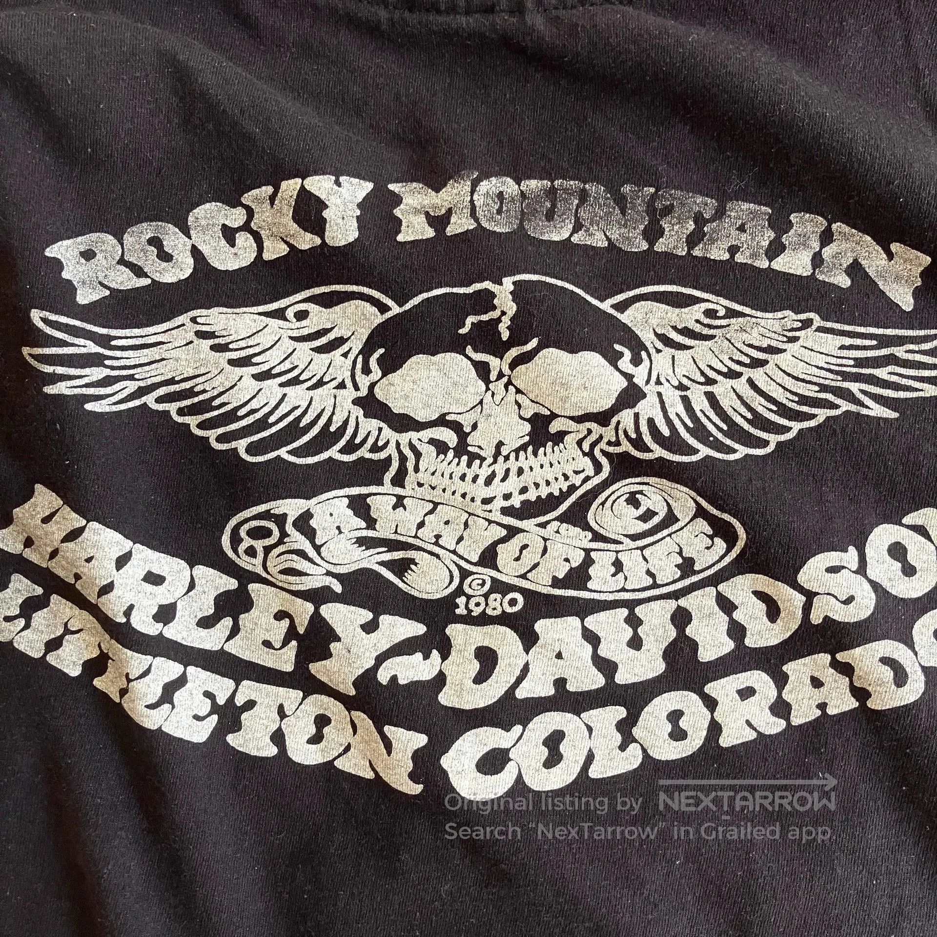 VINNY's Vintage Harley-Davidson Skull T-Shirt. Size US M / EU 48-50 / 2 - 1 Thumbnail