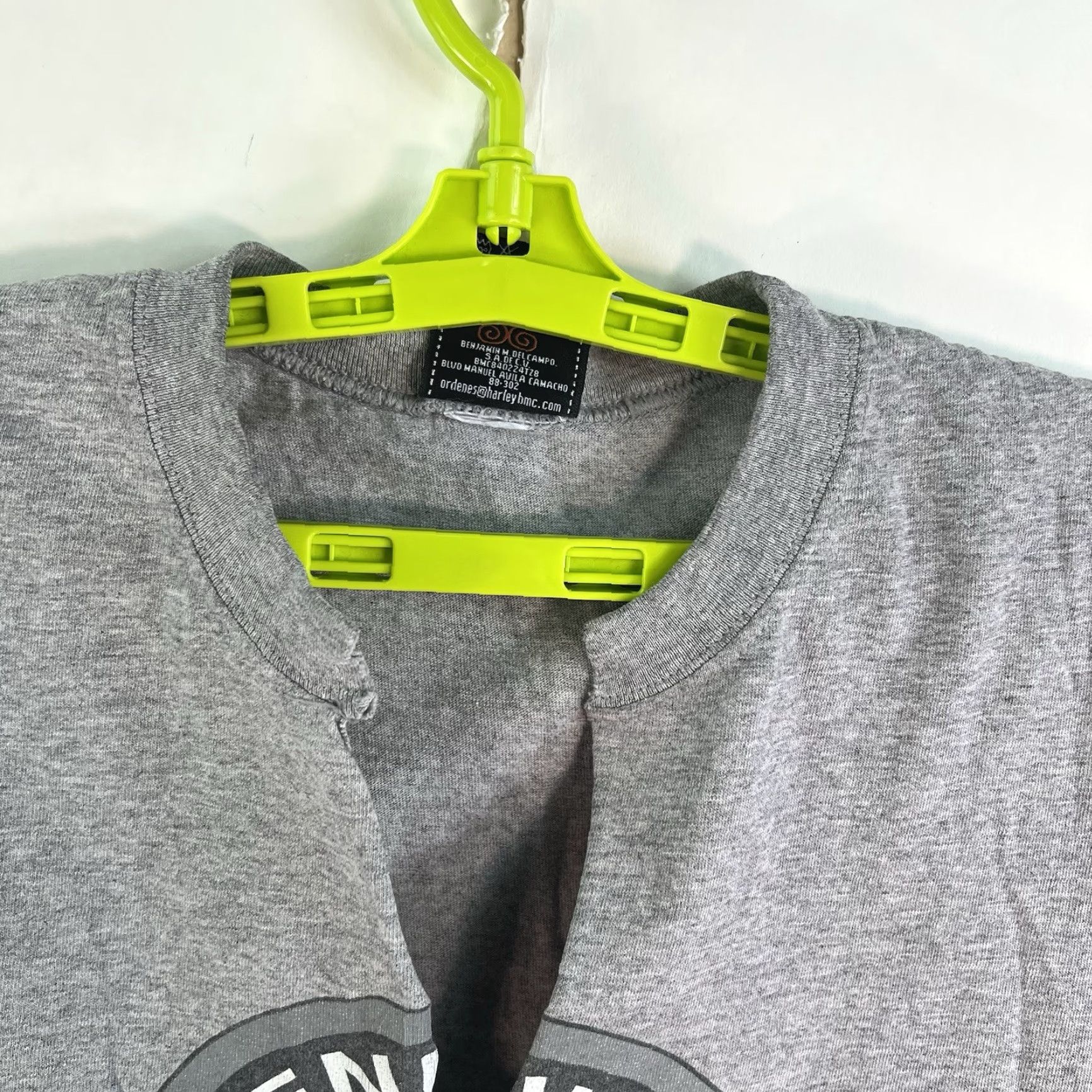 Harley Davidson Harley-Davidson Women’s T-Shirt L Gray V-Neck Graphic Beach Motorcycle Casual Size L / US 10 / IT 46 - 4 Thumbnail
