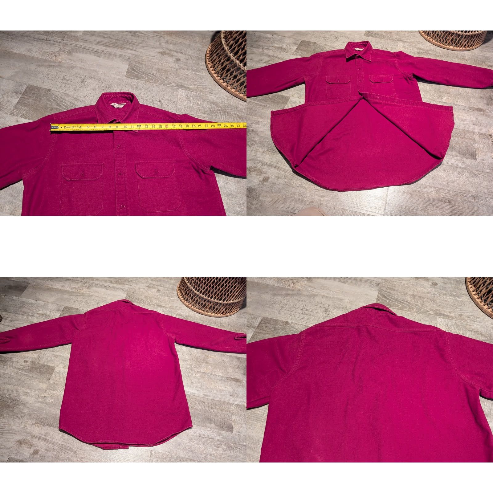 Vintage VINTAGE Frostproof Button-Up Shirt Mens Large Red Chamois Cotton 1970s 80s USA Made Size US L / EU 52-54 / 3 - 9 Thumbnail