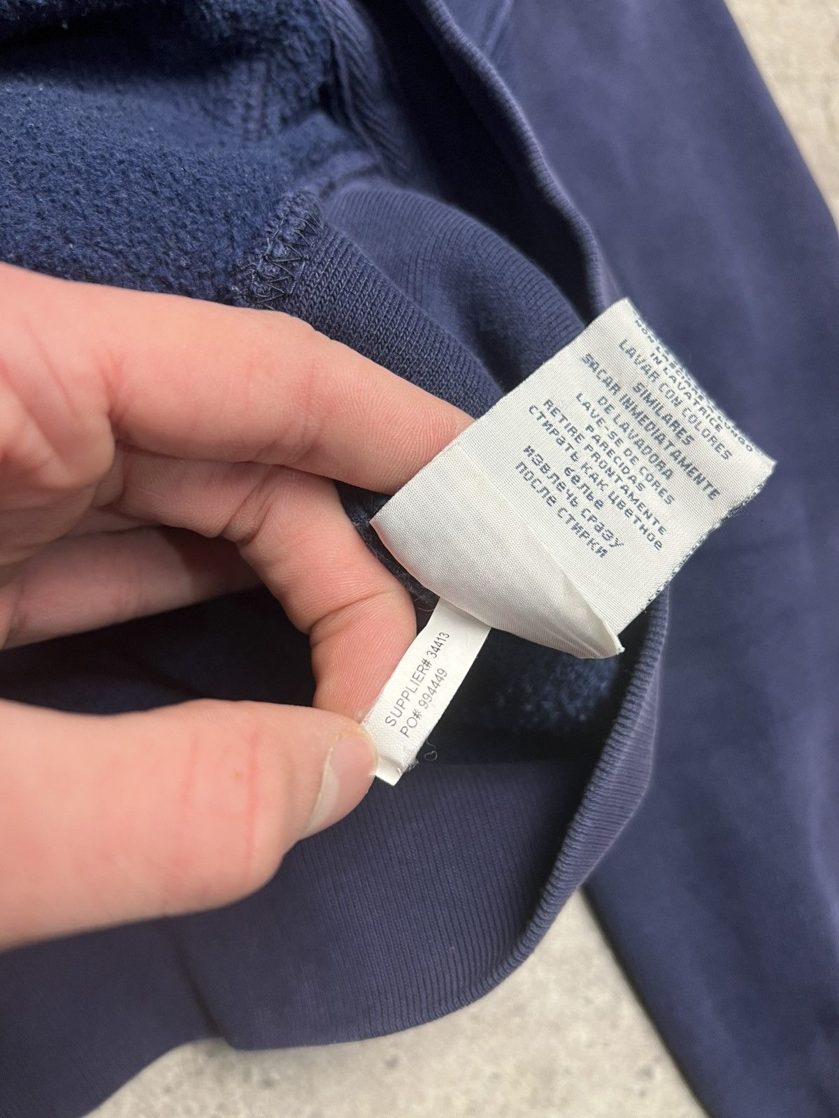 Polo Ralph Lauren Vintage 90s Polo Ralph Lauren Zip Up Hoodie Blue faded Size US M / EU 48-50 / 2 - 13 Thumbnail