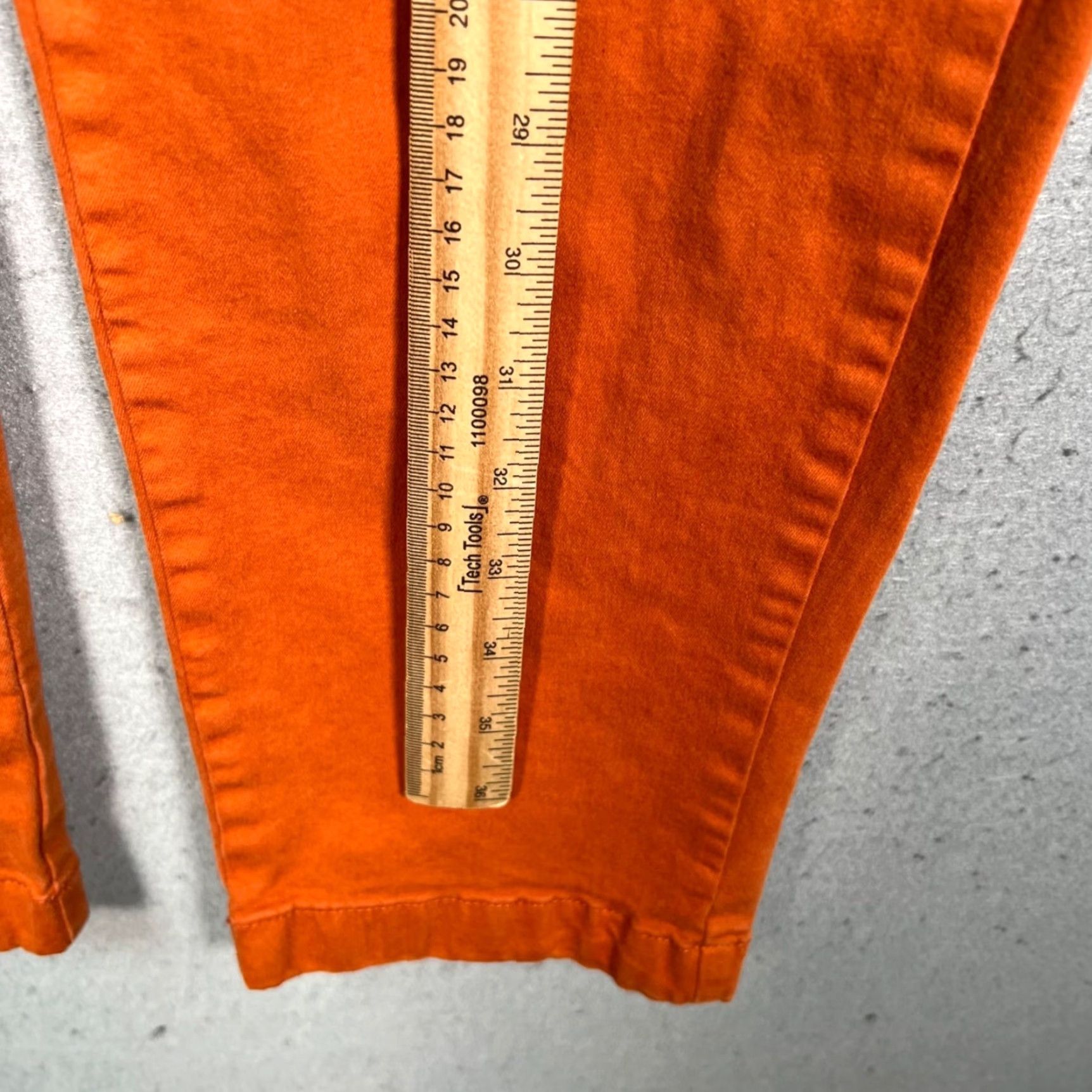 Bonobos Bonobos Mens Regular Chino Pants Orange Stretch Tapered Leg Front Flat Front Pockets 29in Inseam Men’s Size 33 W M Size US 31 - 6 Thumbnail