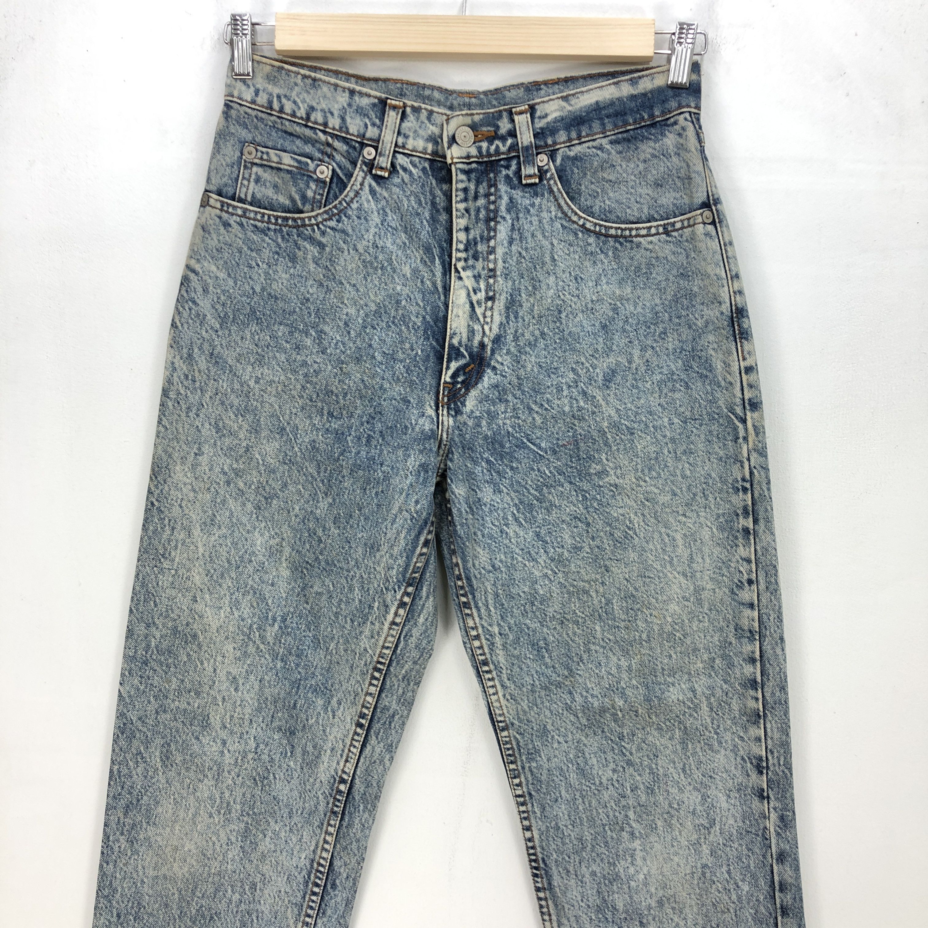 Levi's Vintage Levis Acid Wash Jeans Levi's 730 Orange Tab Denim Size US 30 / EU 46 - 3 Thumbnail