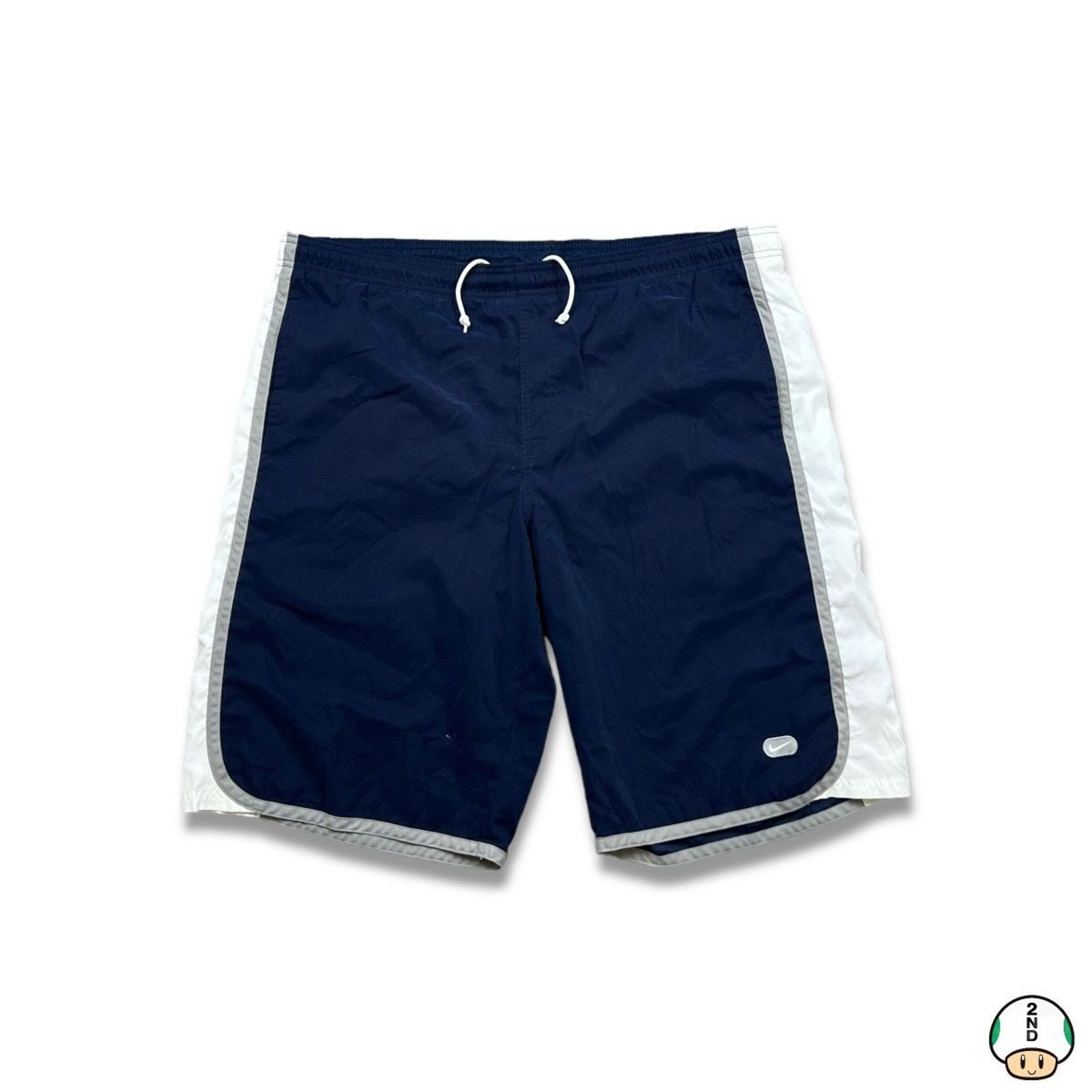 Nike × Vintage Nike Sportswear Shorts XL Swoosh Pocketed Lined Gym Pants Size US 41 - 1 Thumbnail