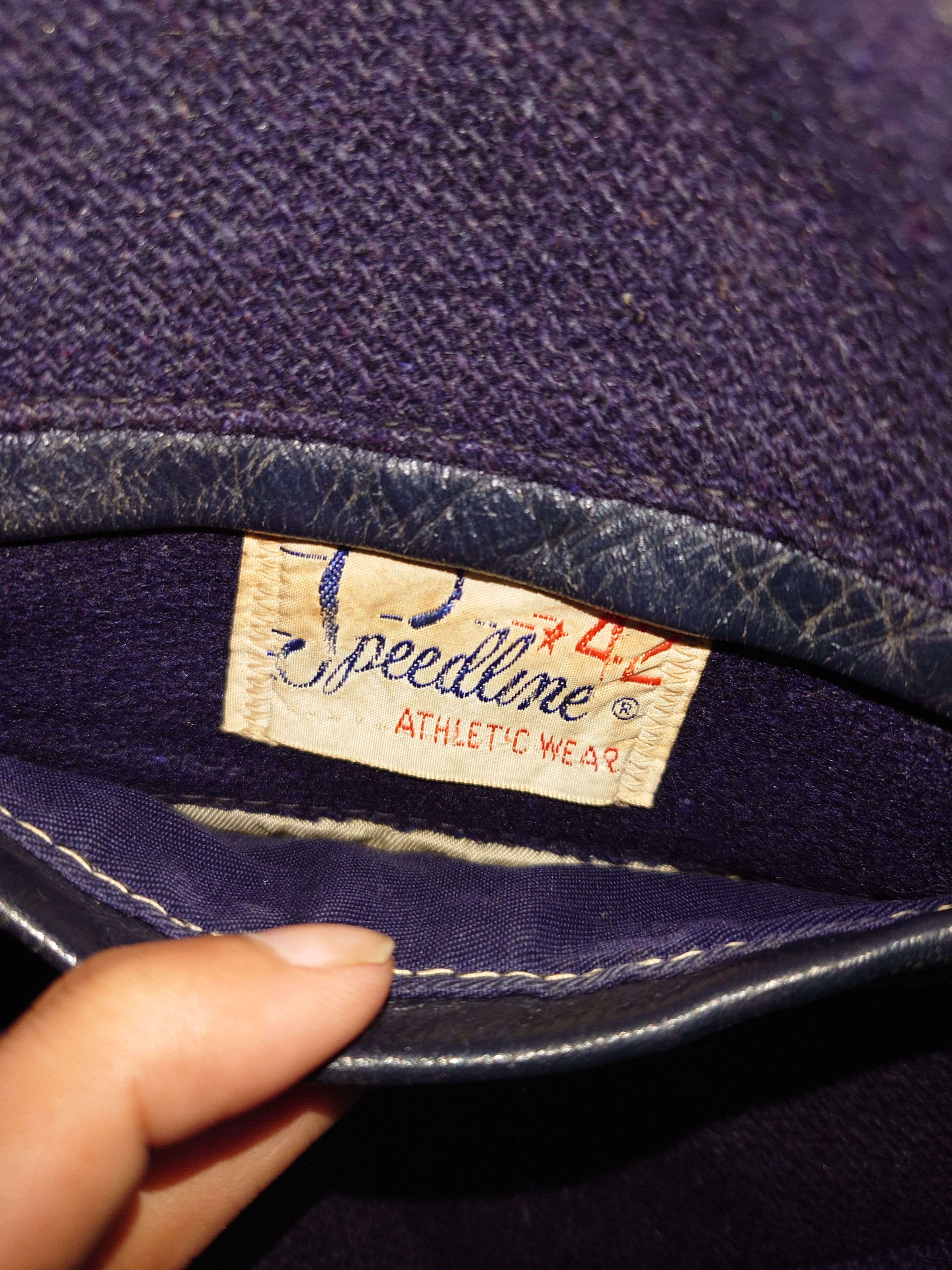 Vintage Vintage 70s Speedline Athletic Wear Letterman Jacket Size US L / EU 52-54 / 3 - 3 Thumbnail