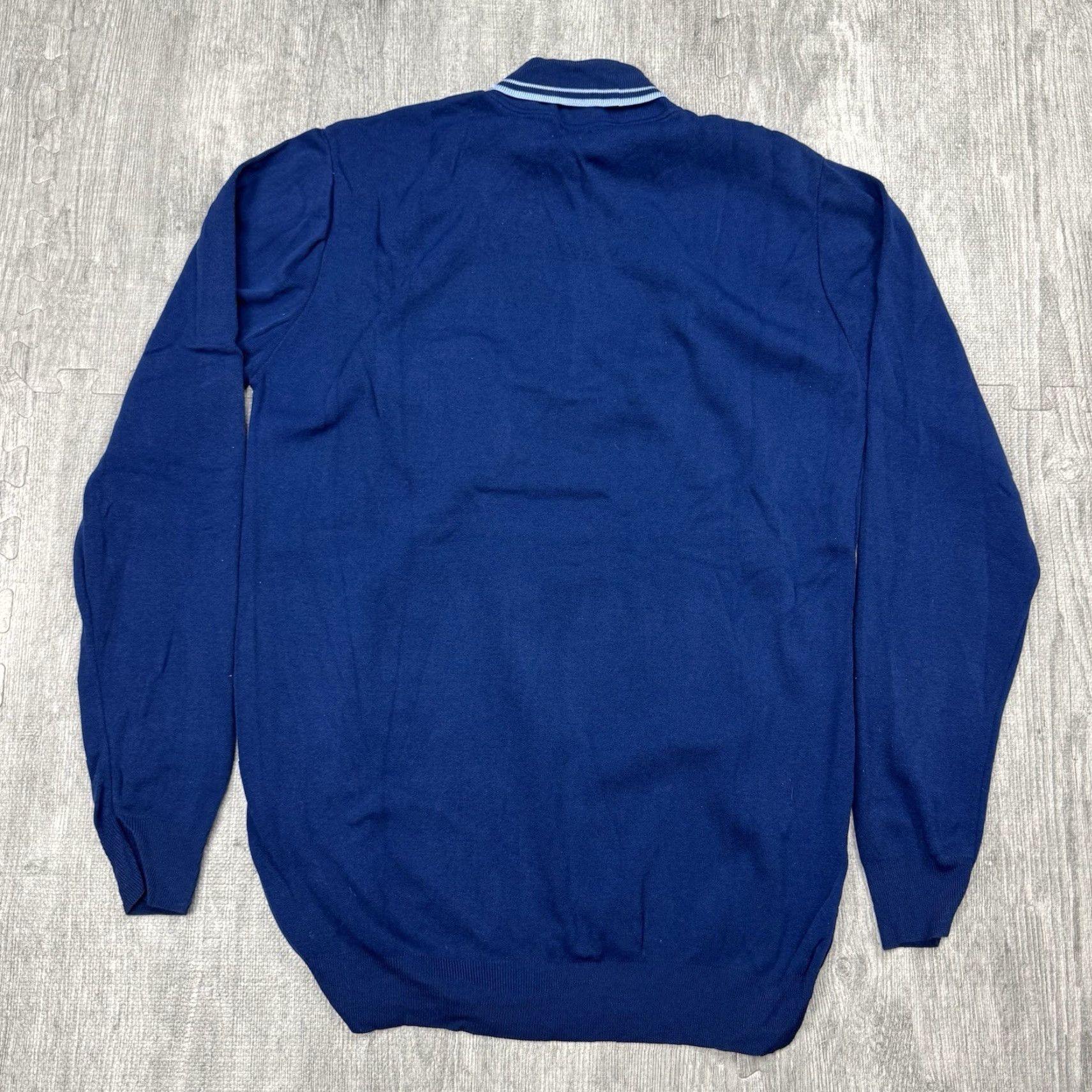 Vintage VINTAGE Puritan Knit Nylon Pullover Long Sleeve Collared Sweater LT Blue 60s 70s Preppy Mens Size US L / EU 52-54 / 3 - 5 Thumbnail