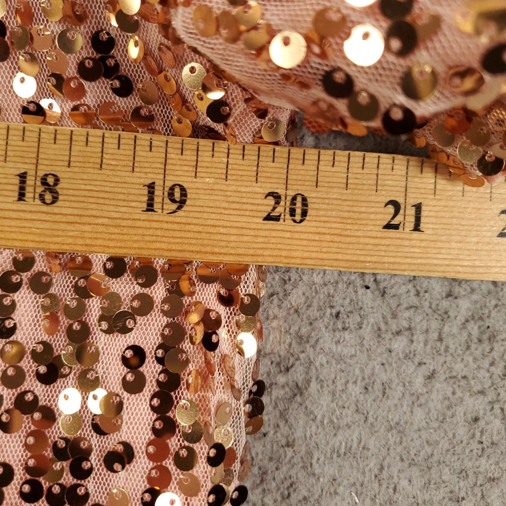 Vintage Vine & Love Sequin Mini Dress Womens Medium Gold Going Out Glam Party Evening Wear Size M / US 6-8 / IT 42-44 - 4 Thumbnail