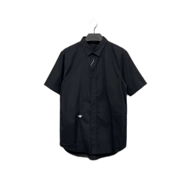 Dior Dior black short-sleeve embroidered shirt by Dior-2507 Size US M / EU 48-50 / 2 - 1 Thumbnail