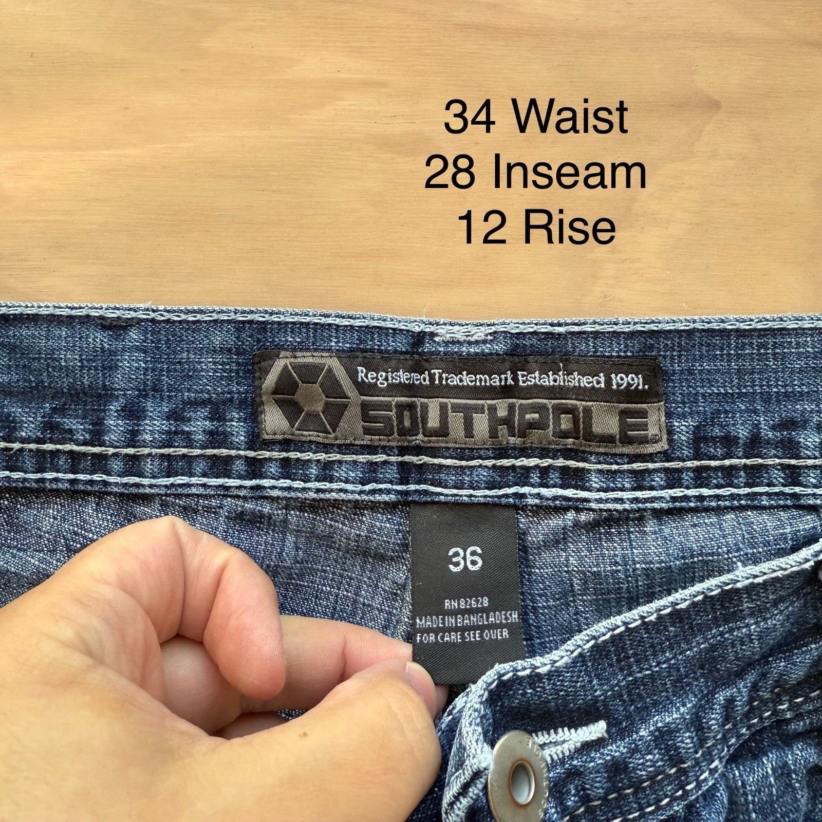 Southpole Vintage Southpole Jeans 34 Blue Y2K Baggy Denim Skater Punk Size US 34 / EU 50 - 5 Thumbnail
