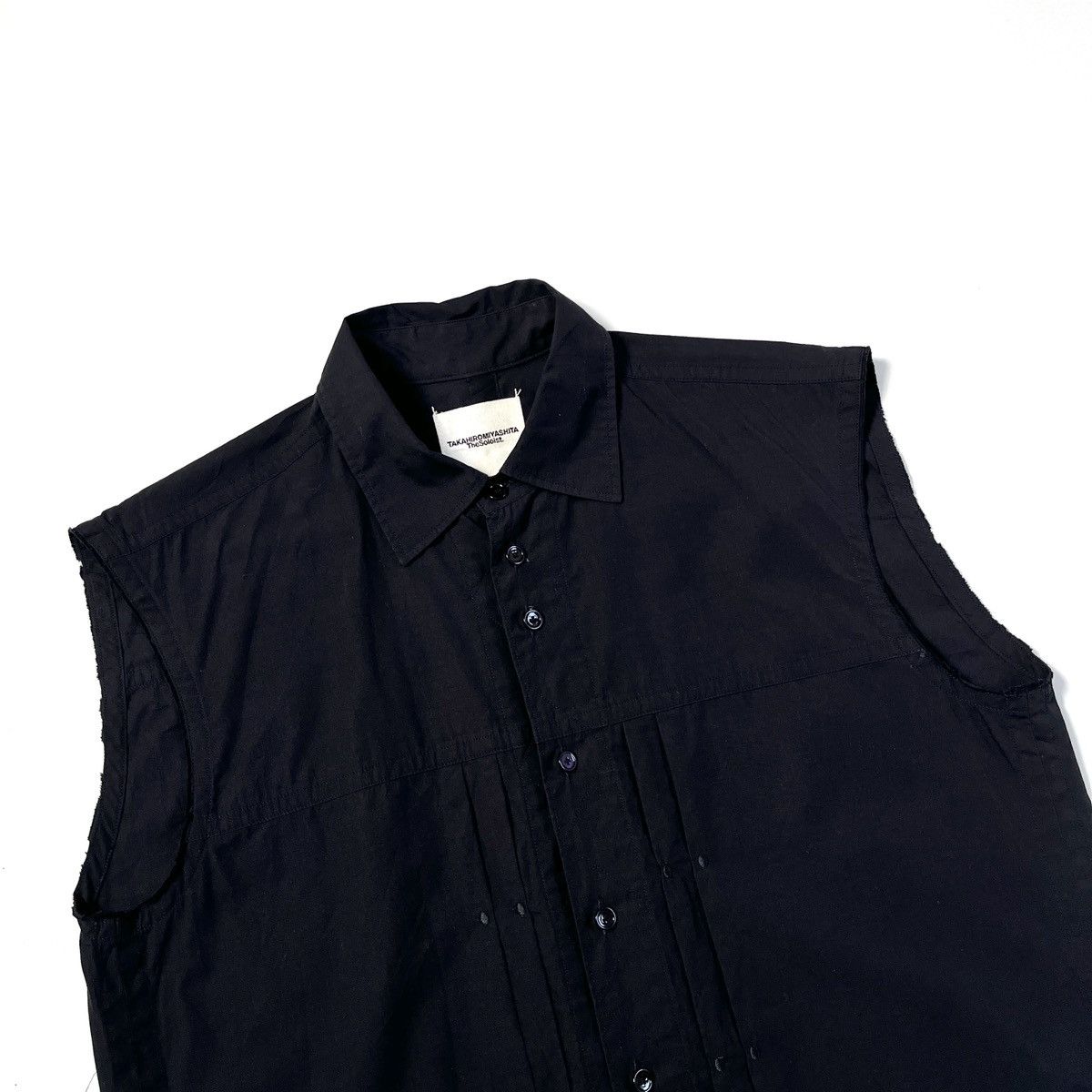 Takahiromiyashita The Soloist. TAKAHIROMIYASHITA cut off sleeve button shirt Size US XS / EU 42 / 0 - 2 Thumbnail