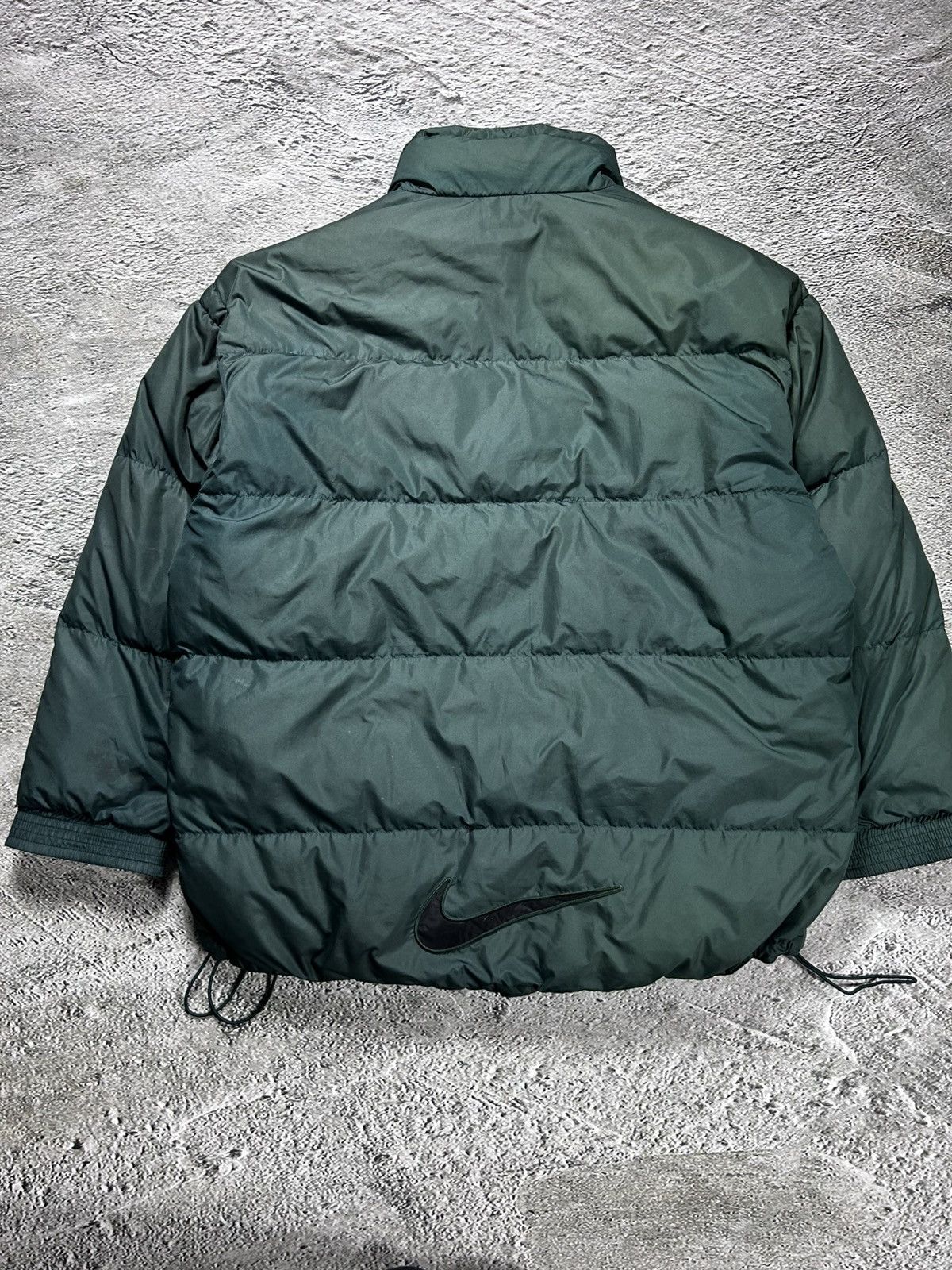 Nike × Vintage Nike puffer jacket green vintage big swoosh Y2K Size US XL / EU 56 / 4 - 6 Thumbnail