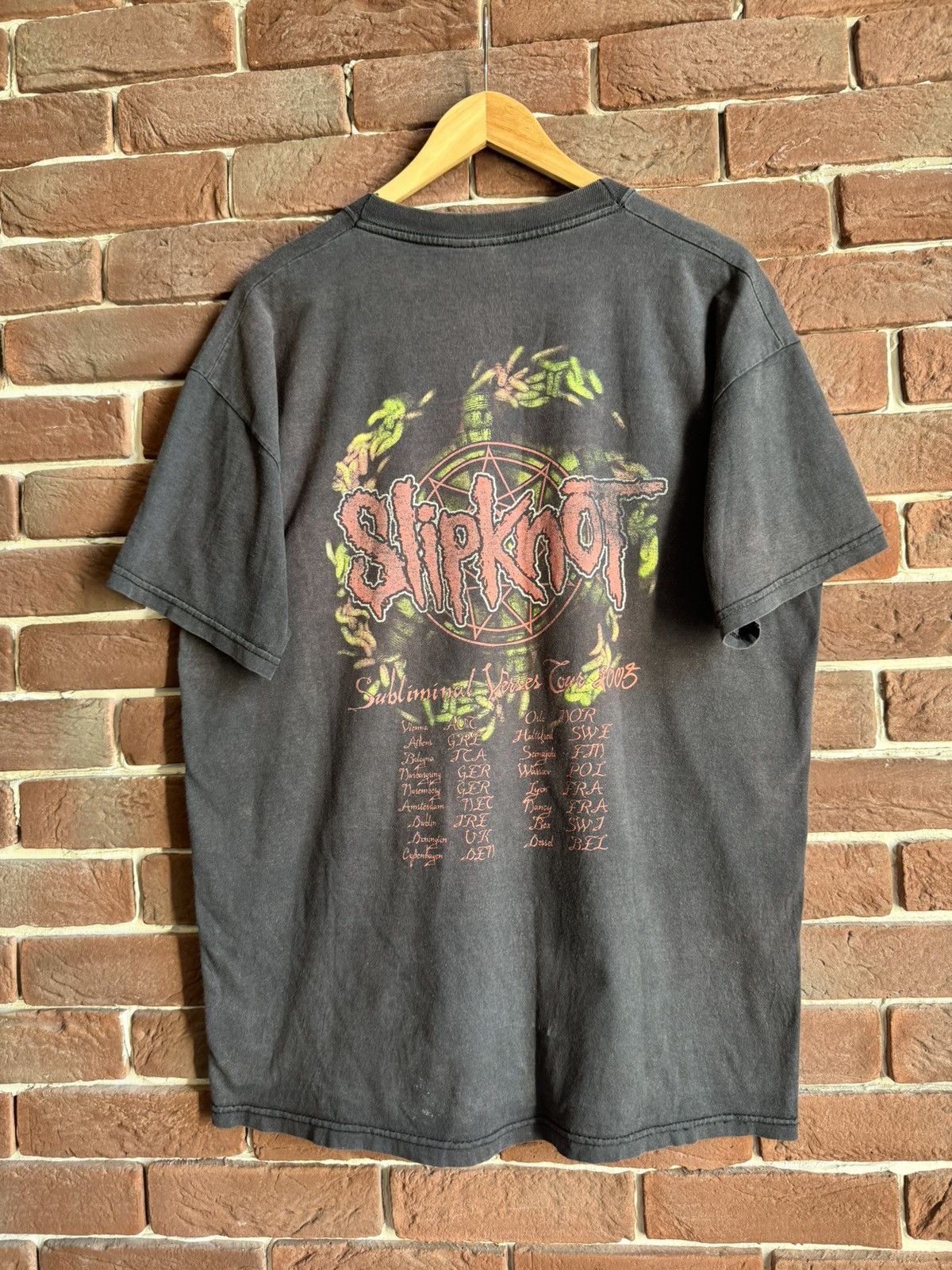 Band Tees 00s Slipknot Vintage Band Tshirt Rare Print Nu Metal Hype Size US L / EU 52-54 / 3 - 2 Thumbnail