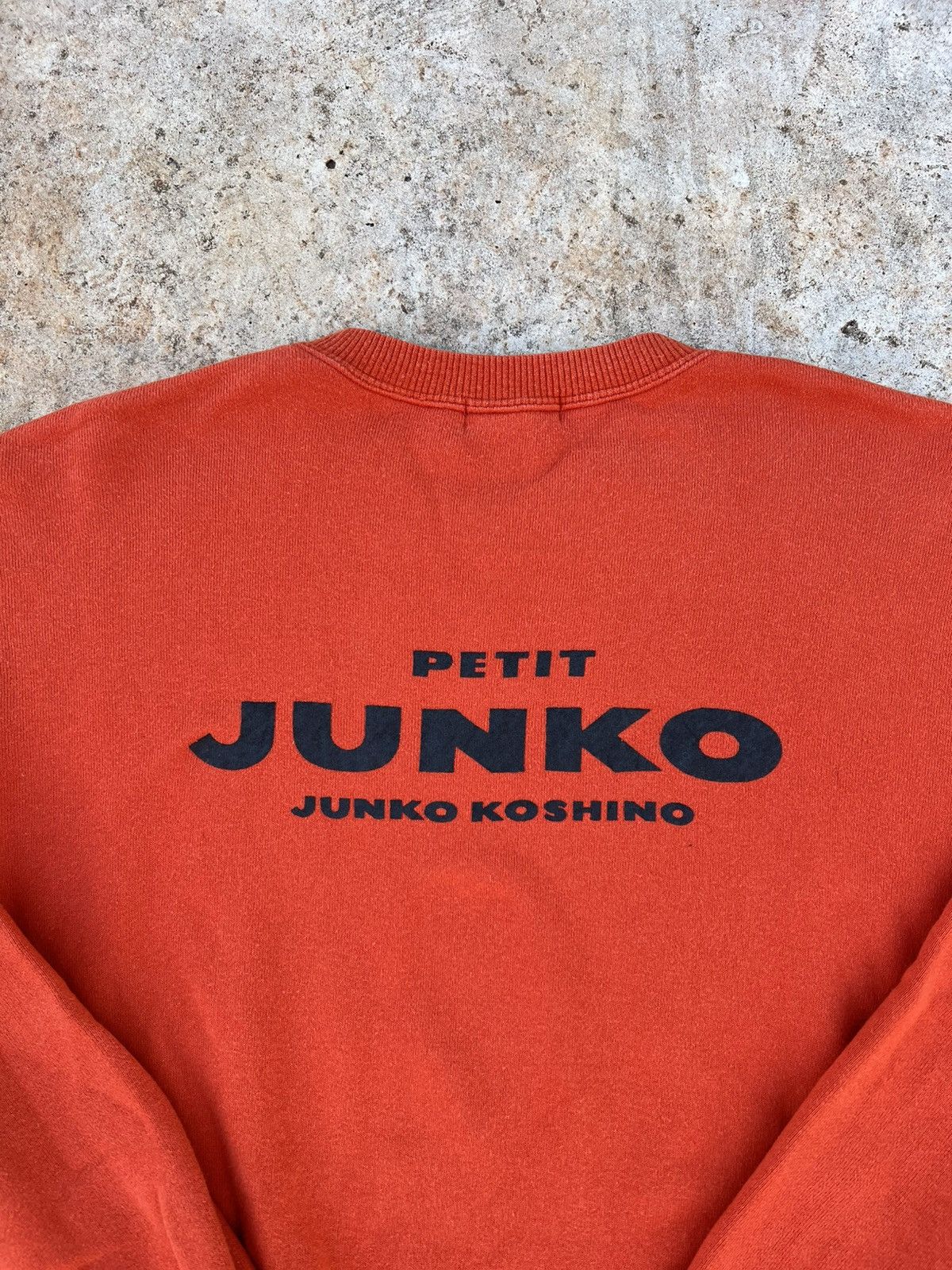 Japanese Brand Junko Koshino Orange Crewneck Size US L / EU 52-54 / 3 - 2 Thumbnail