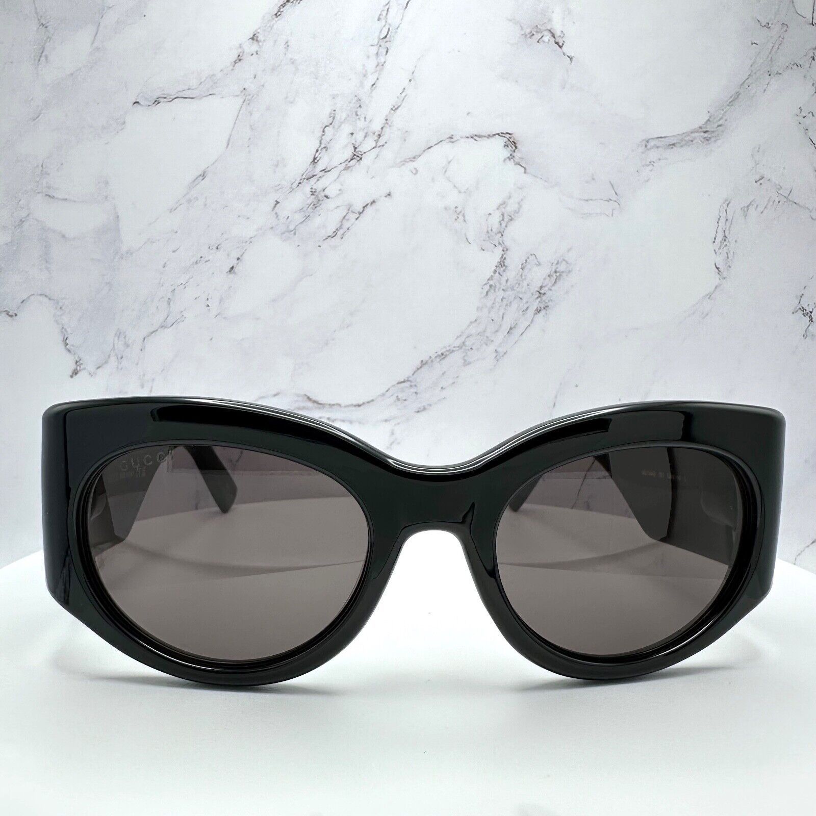 Gucci New GUCCI Sunglasses Black 3D GG Logo Wrap Triple Black Size ONE SIZE - 4 Thumbnail