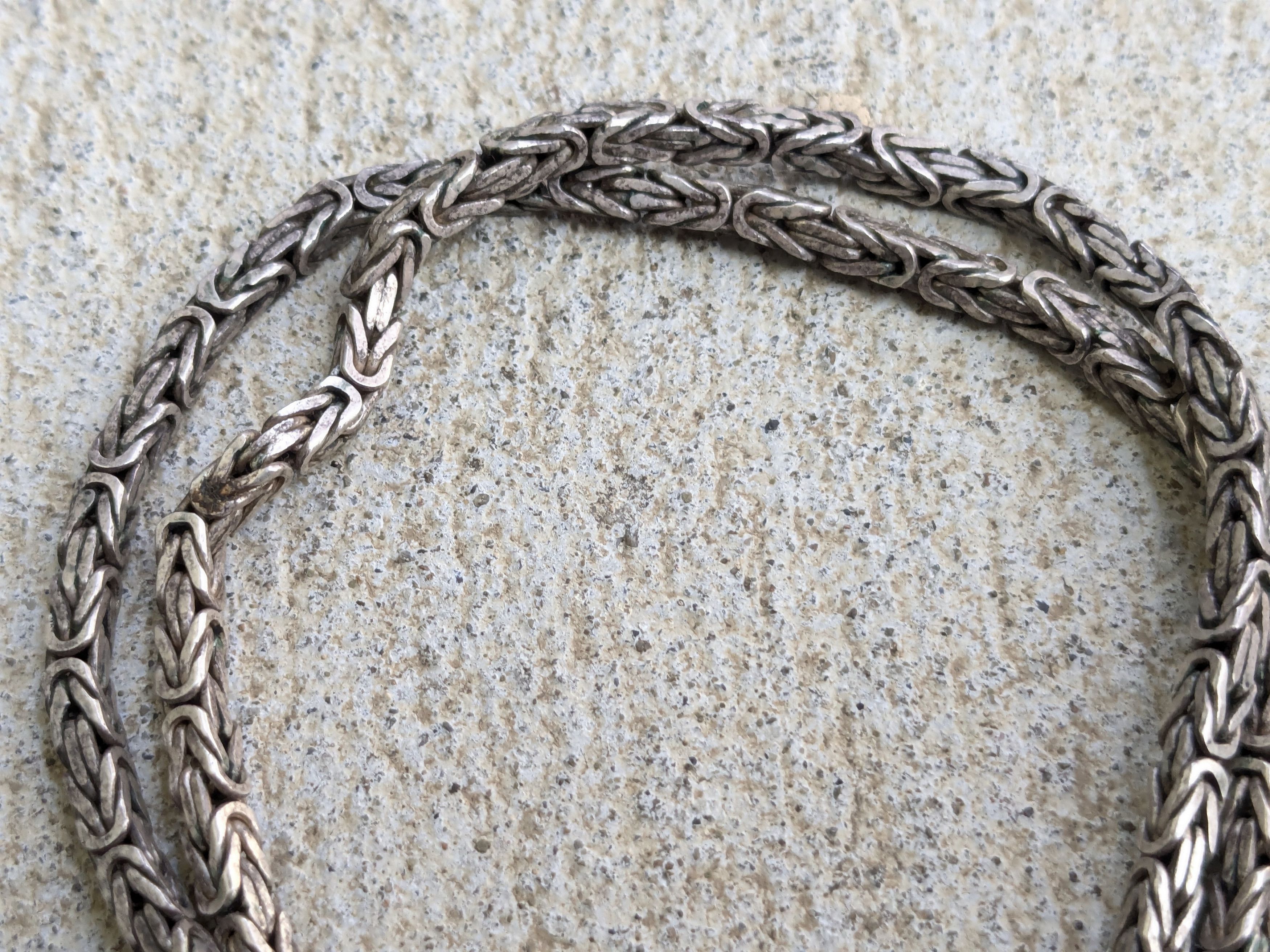 Other Byzantine Silver Choker Necklace 18" Size ONE SIZE - 4 Thumbnail