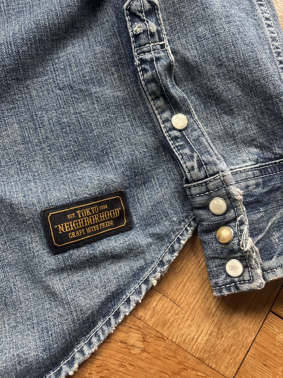Neighborhood Neighborhood Savage Western C-Shirt / Denim Jacket Size US L / EU 52-54 / 3 - 2 Thumbnail