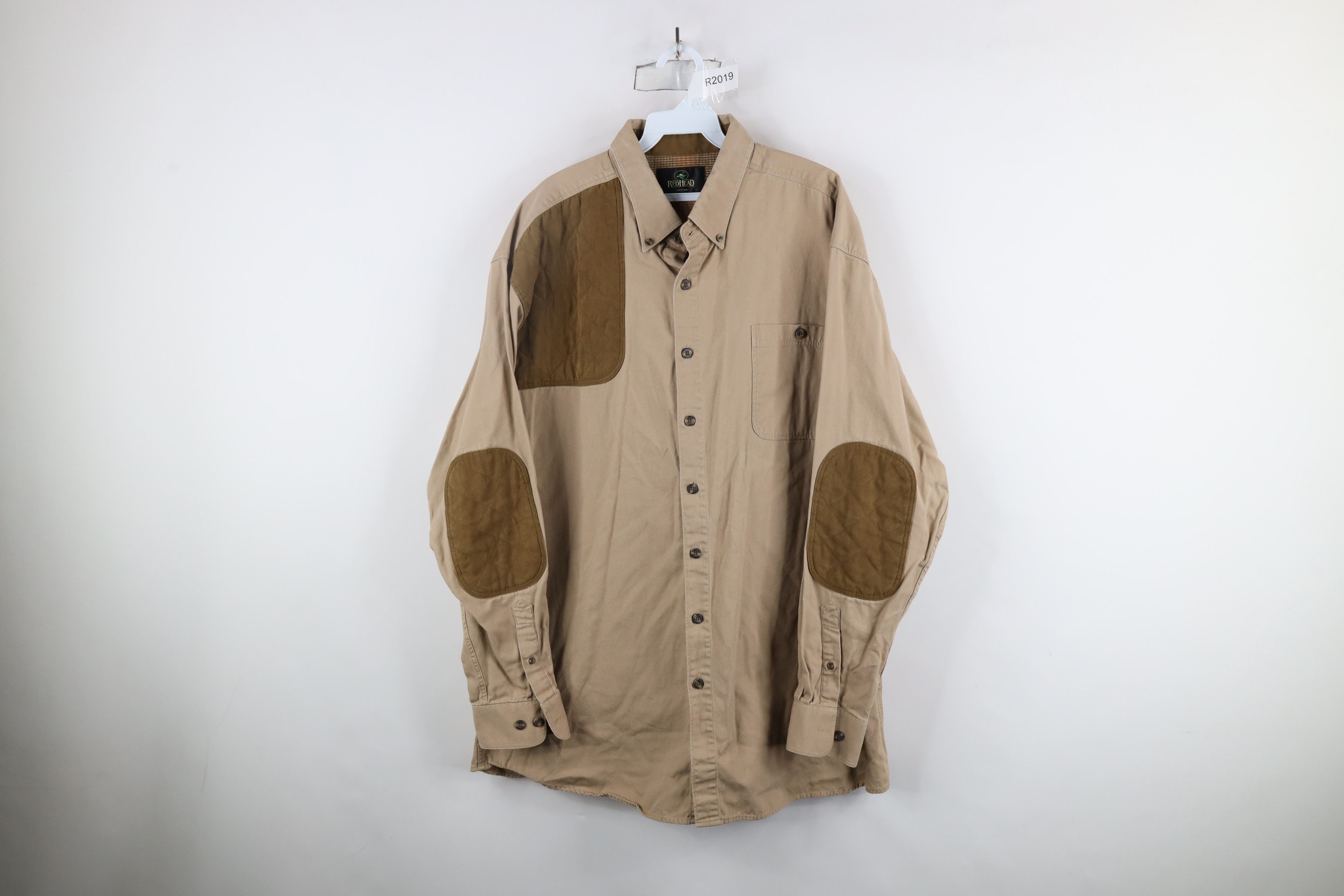 Vintage Vintage 90s Streetwear Patch Shooting Button Down Shirt Size US XL / EU 56 / 4 - 1 Thumbnail