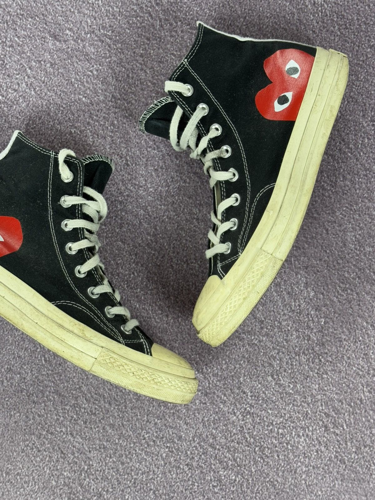Comme des Garcons PLAY Converse x Play Comme Des Garcons High Top Sneakers Size US 9 / EU 42 - 4 Thumbnail