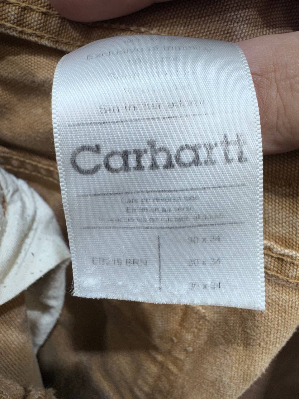 Carhartt Carhartt EB219 Tan Brown Cargo Double Knee Work Pants Size US 30 / EU 46 - 20 Thumbnail