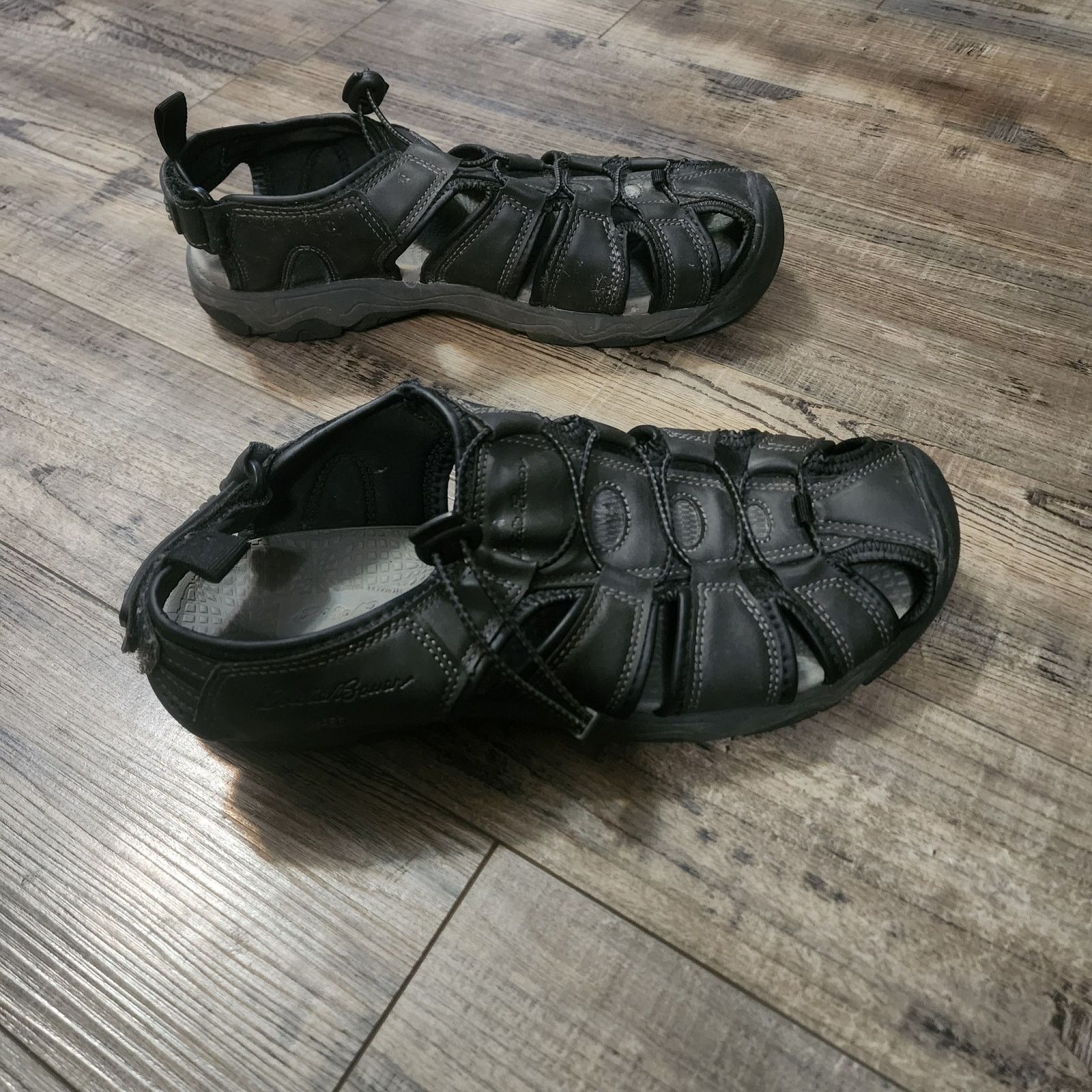 Eddie Bauer Eddie Bauer Men's Sandals Meridian Size 10M Faux Leather b42 Size US 10 / EU 43 - 3 Thumbnail