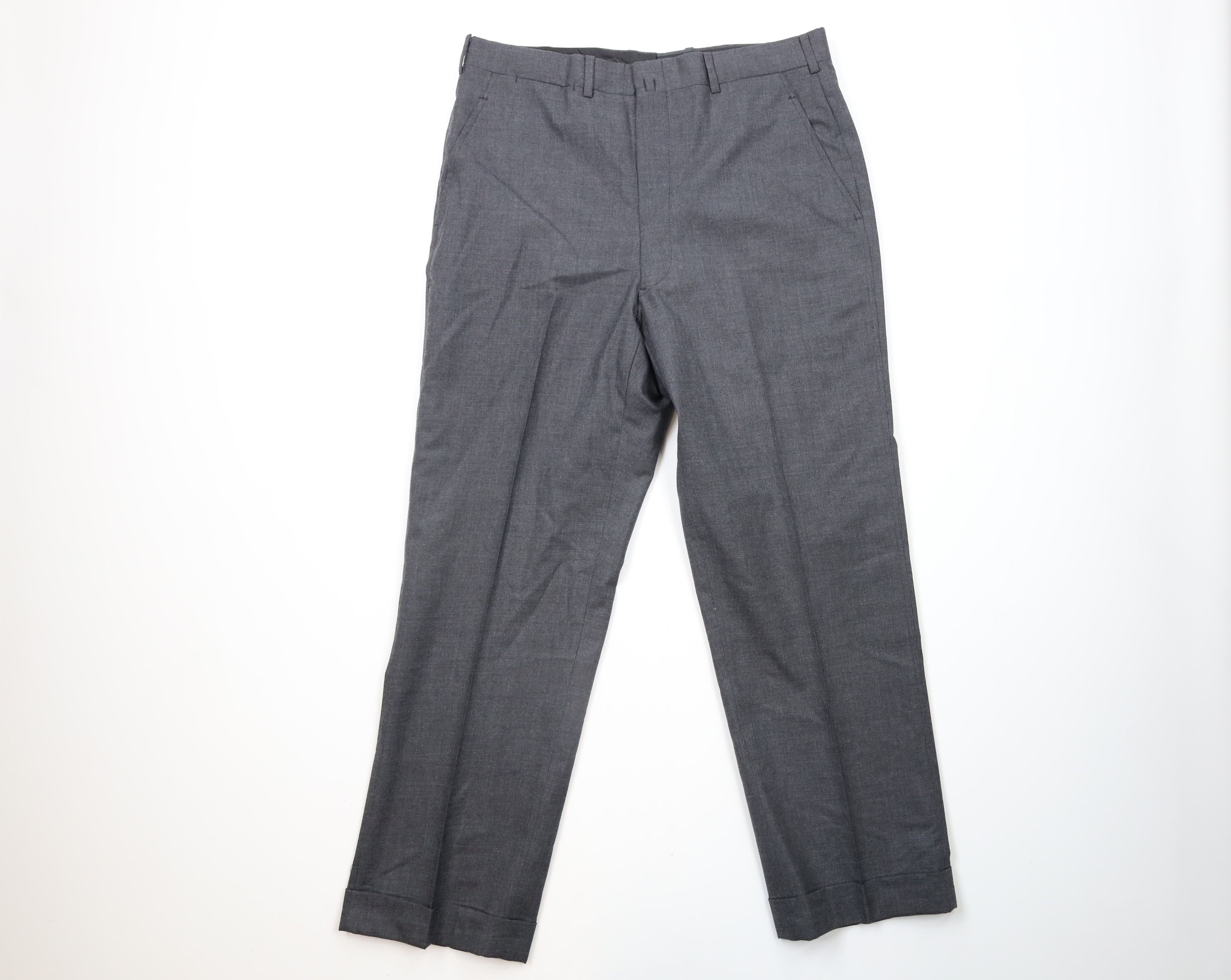 Brooks Brothers × Vintage Vintage 70s Brooks Brothers Wool Blend Chino Pants USA Size US 34 / EU 50 - 1 Thumbnail