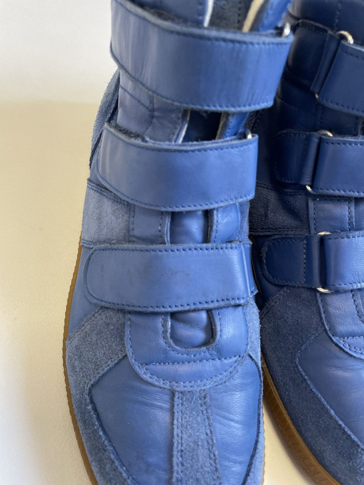 Maison Margiela Royal Blue Velcro GAT Sneakers Size US 8 / EU 41 - 6 Thumbnail