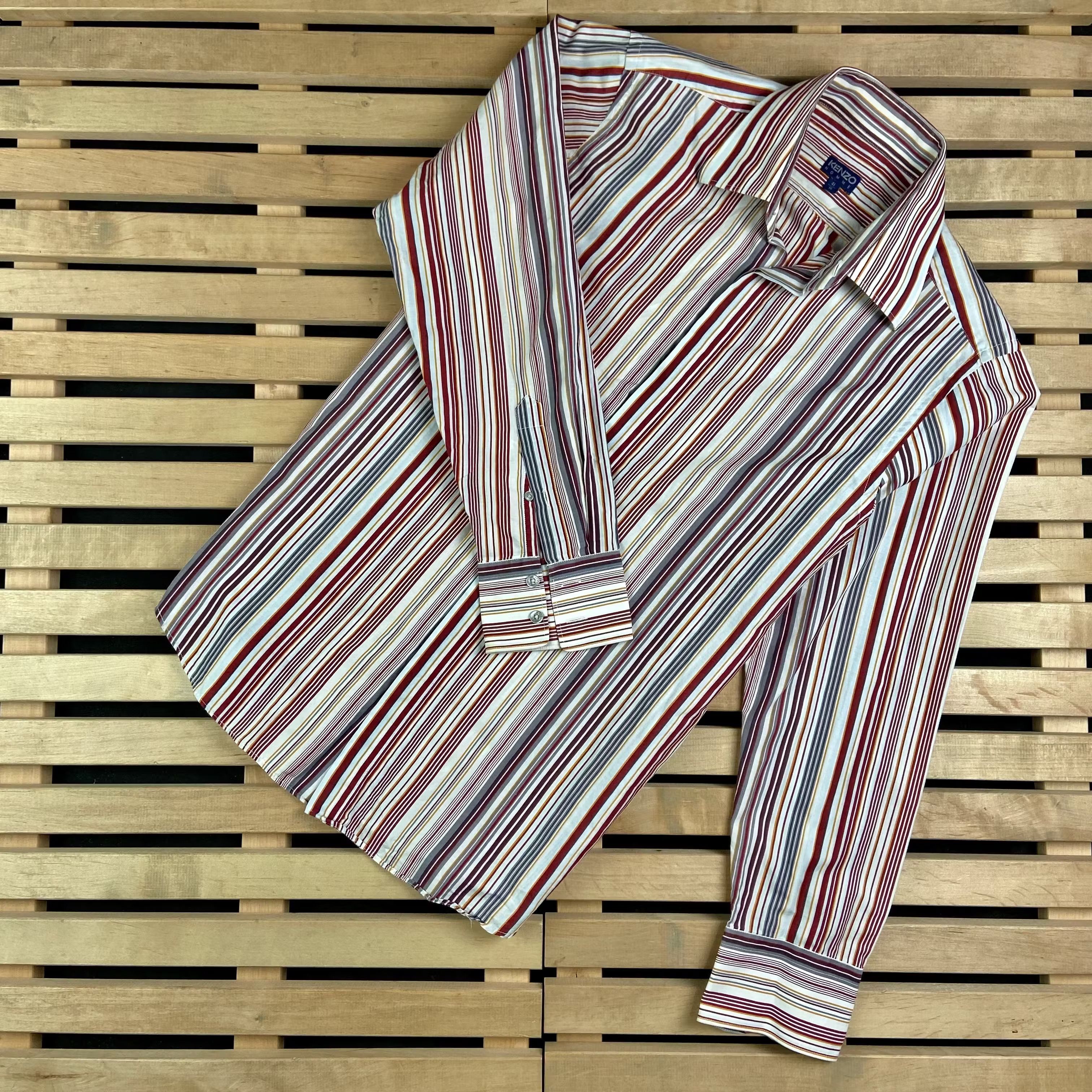 Kenzo Mens Shirt Kenzo Long Sleeve Size 41 / 16 Size US L / EU 52-54 / 3 - 1 Thumbnail