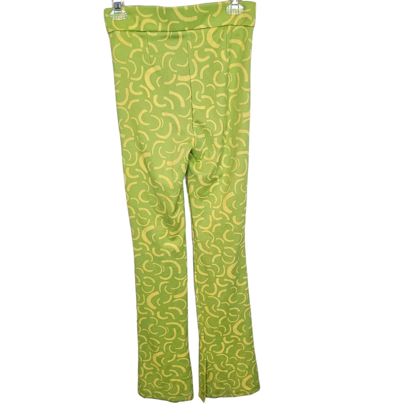 Zara Zara Womens Geometric Retro Pants Flared Sz S Rave Festival Size 27" / US 4 / IT 40 - 8 Thumbnail
