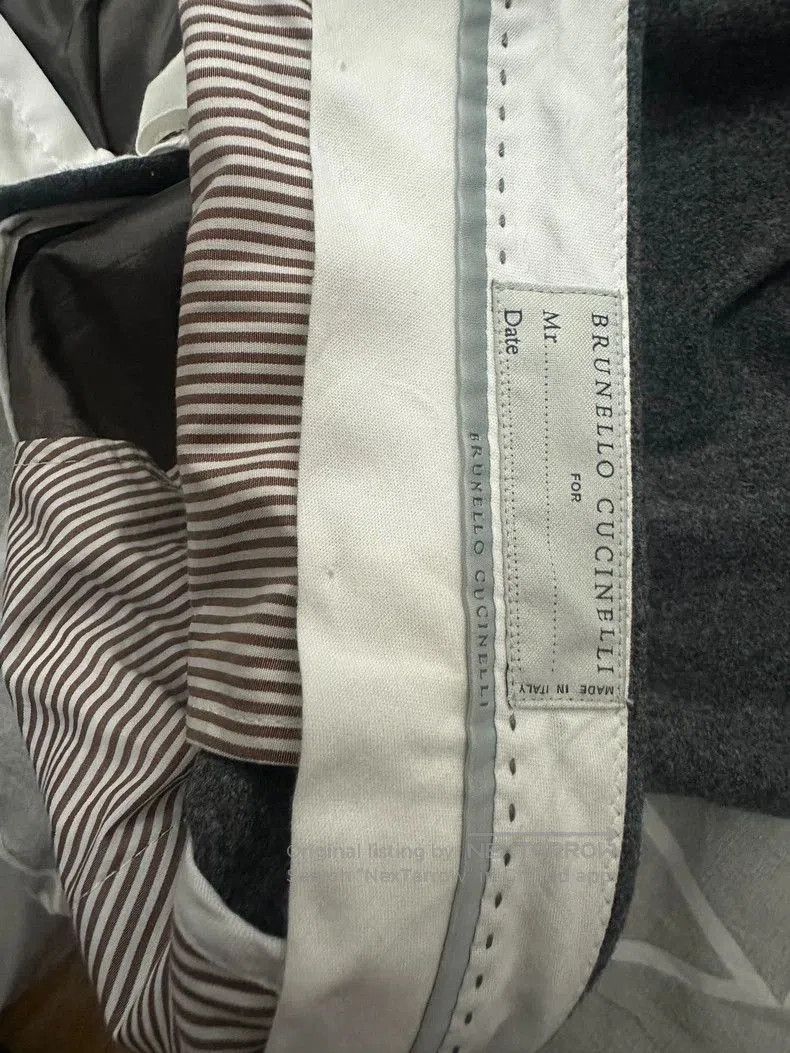 Brunello Cucinelli Brunello Cucinelli Men's Gray Trousers. Size US 30 / EU 46 - 2 Thumbnail