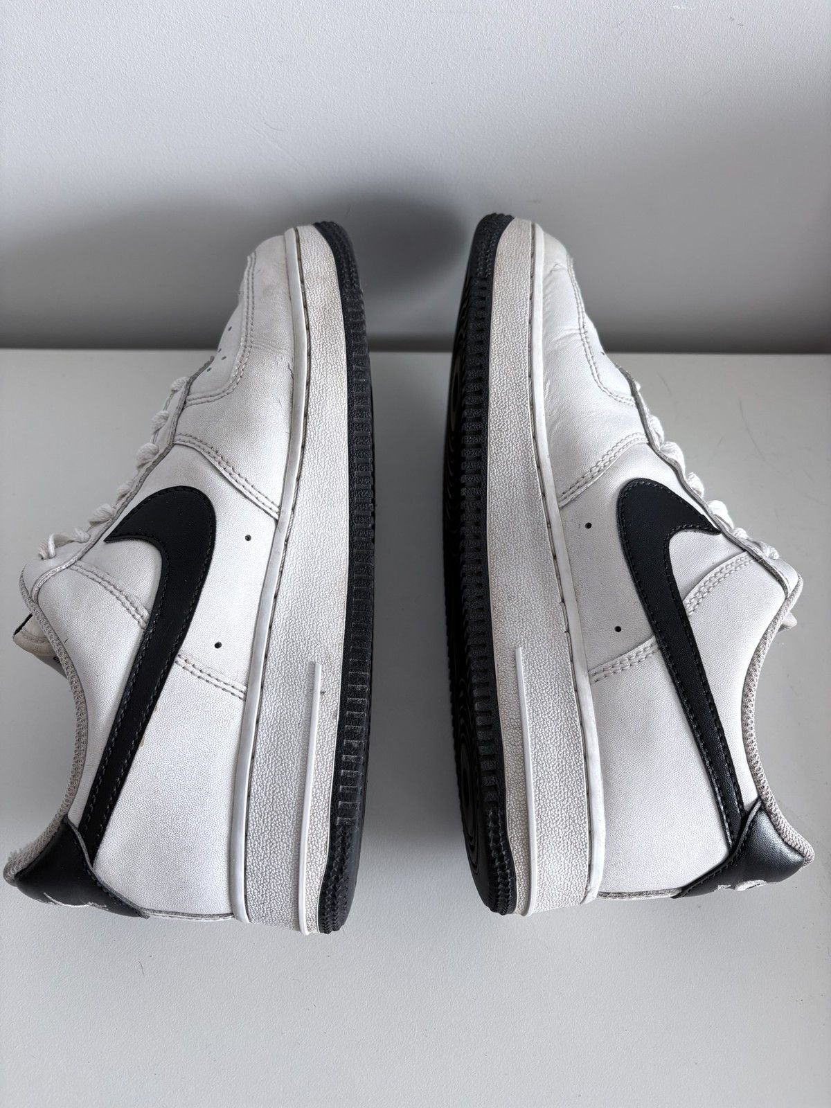 Nike Nike Air Force 1 Low white black leather women's size 38.5 Size US 8.5 / IT 38.5 - 7 Thumbnail